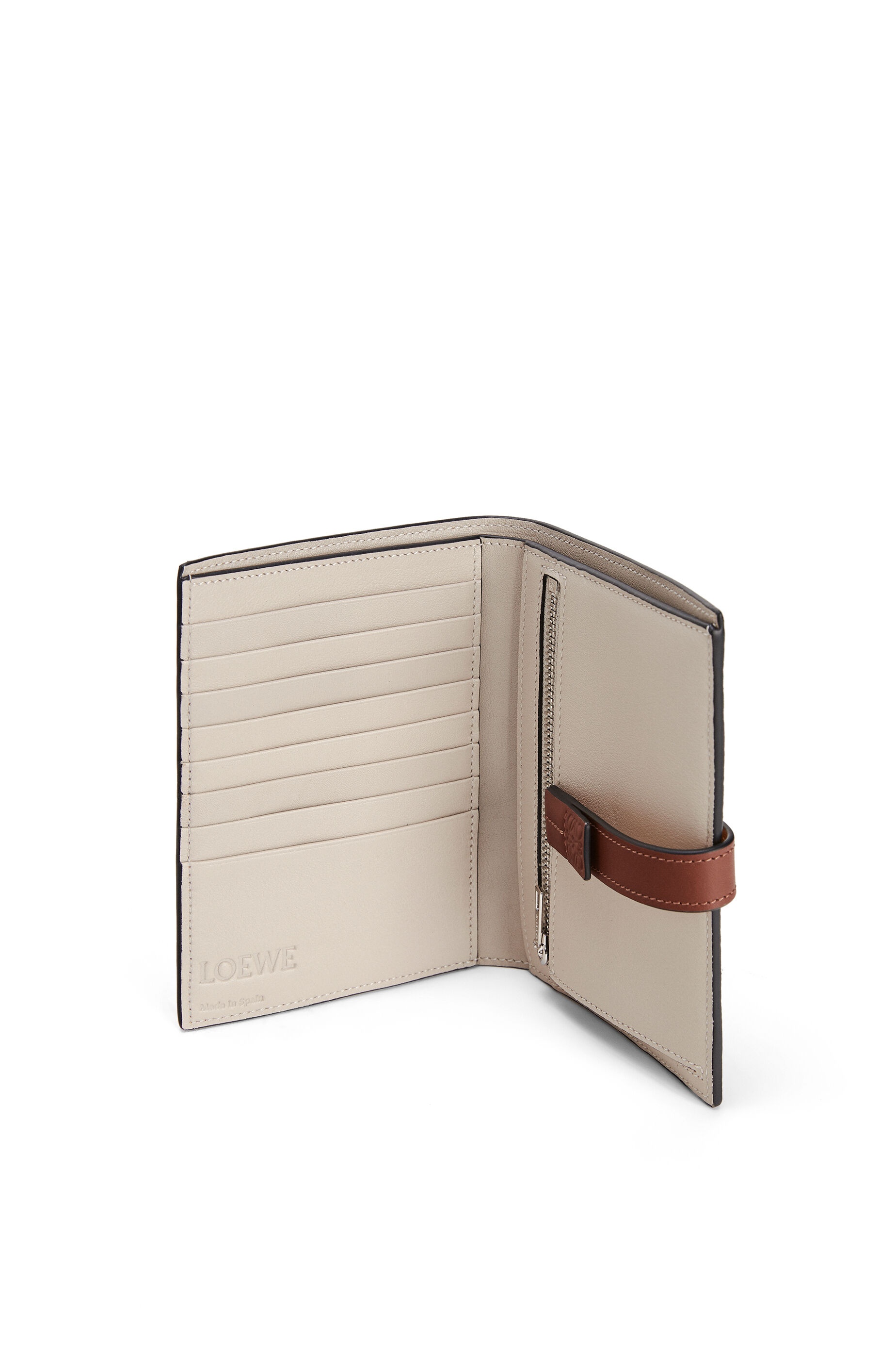 Medium Vertical Wallet in soft grained calfskin - 2