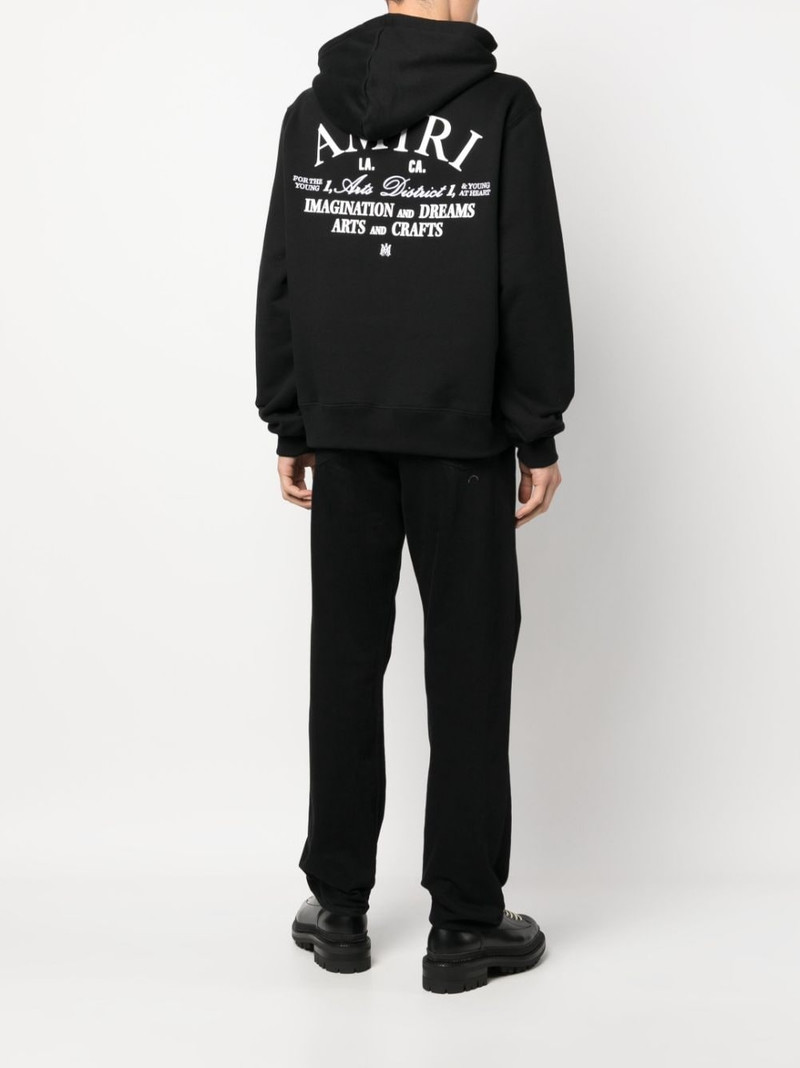 AMIRI logo-print cotton hoodie outlook