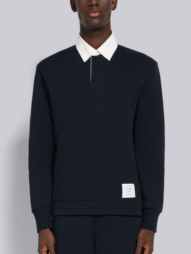 Double Face Tech Contrast Collar Rugby Polo 1