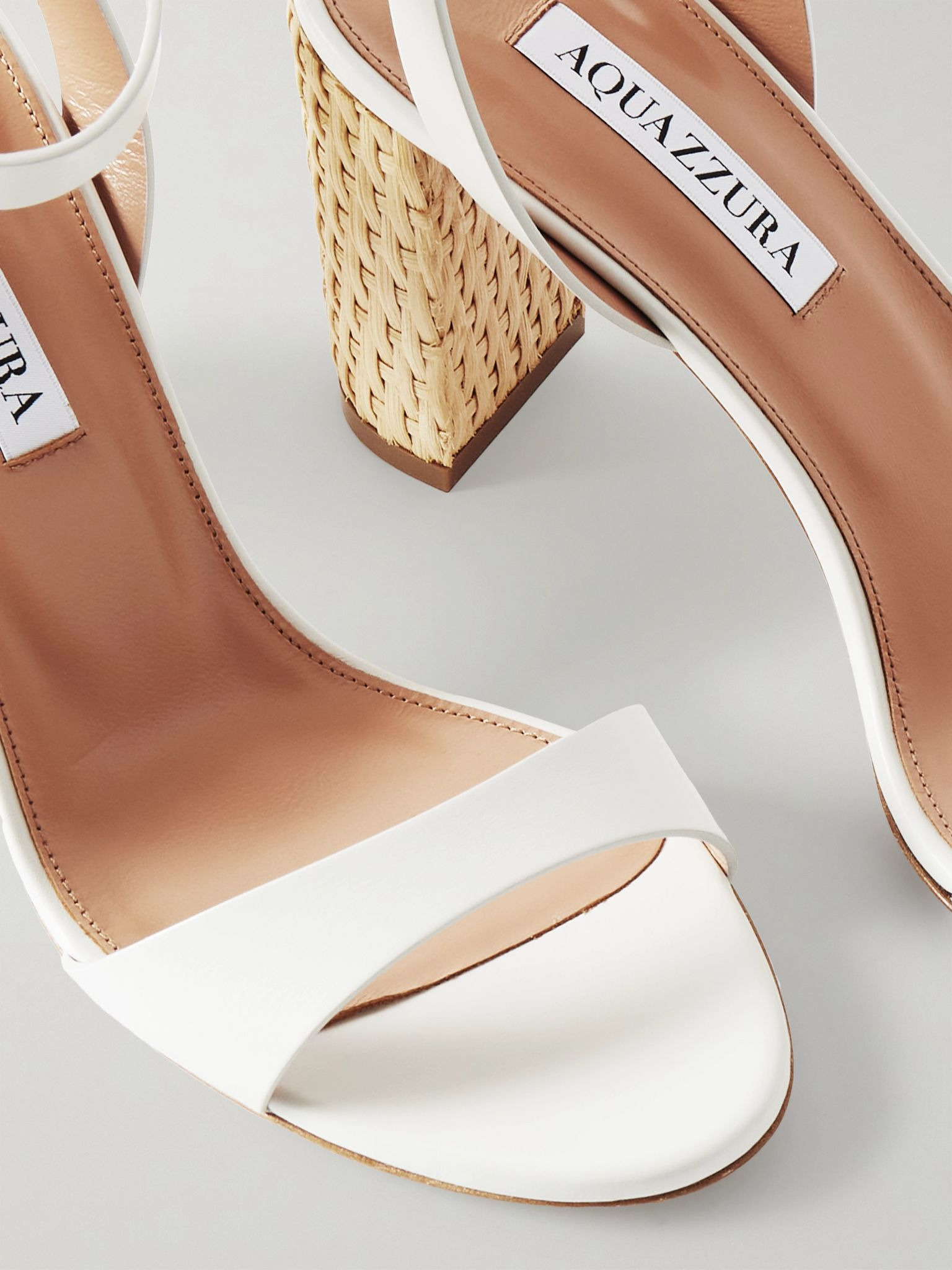 Sunseeker 85 leather sandals White - 4