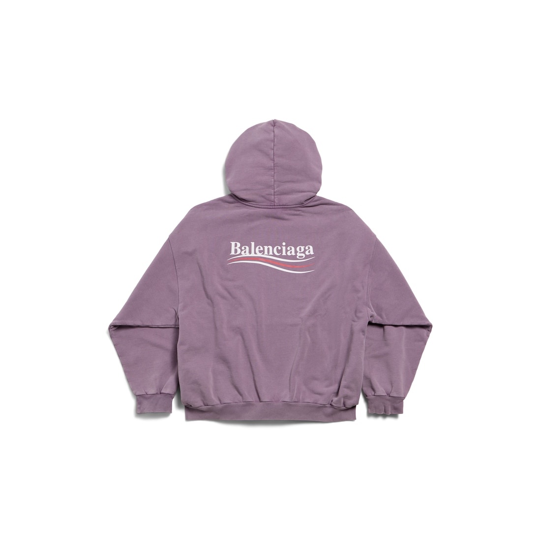 Men's Political Campaign Hoodie Medium Fit  in Faded Purple - 2