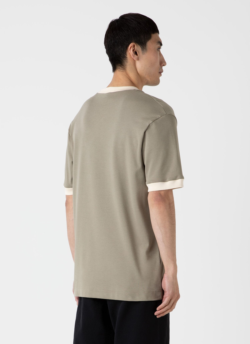 Sunspel x Nigel Cabourn Carbon Brushed T‑shirt 5