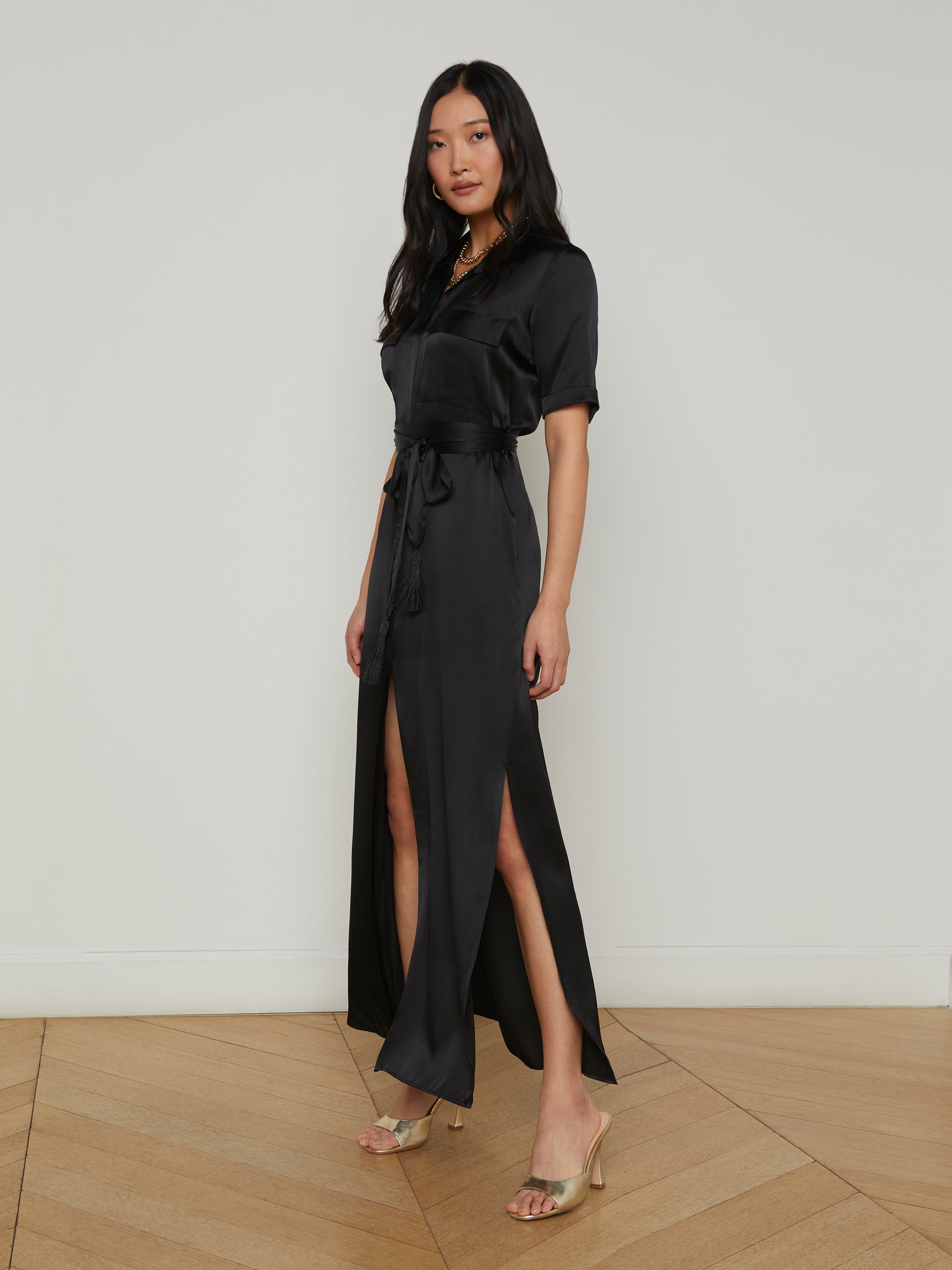 Klement Silk Shirt Dress - 3