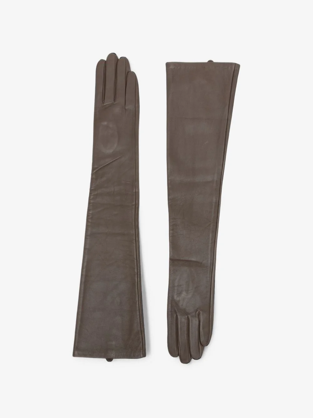 long-length leather gloves - 1