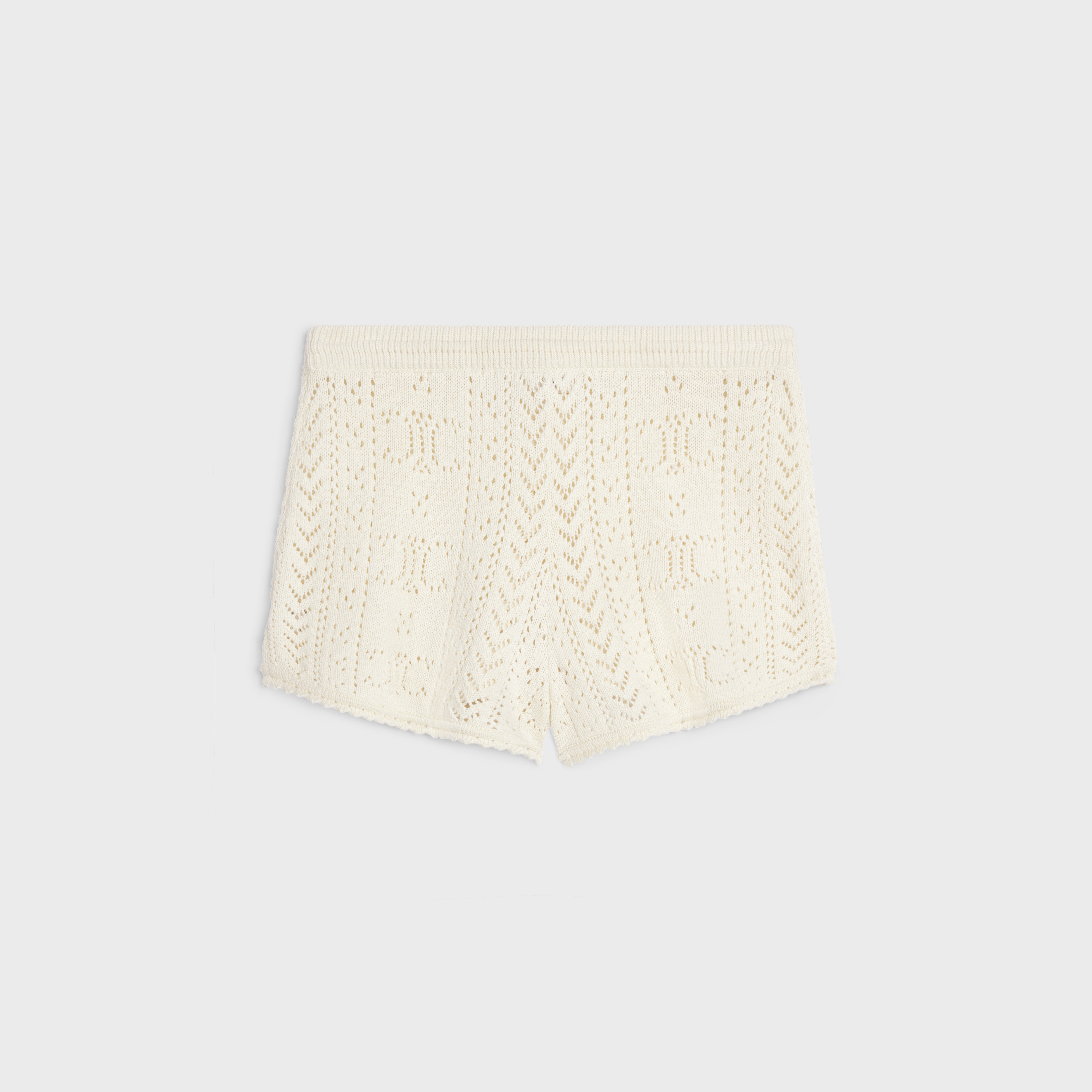 mini shorts in triomphe cotton pointelle - 2