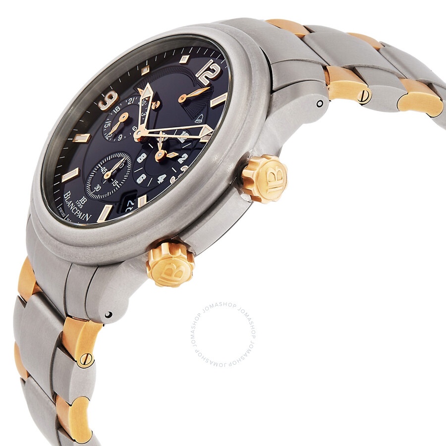 Blancpain Leman Reveil GMT Alarm GMT Automatic Black Dial Men's Watch 2041-12A3-098 - 2