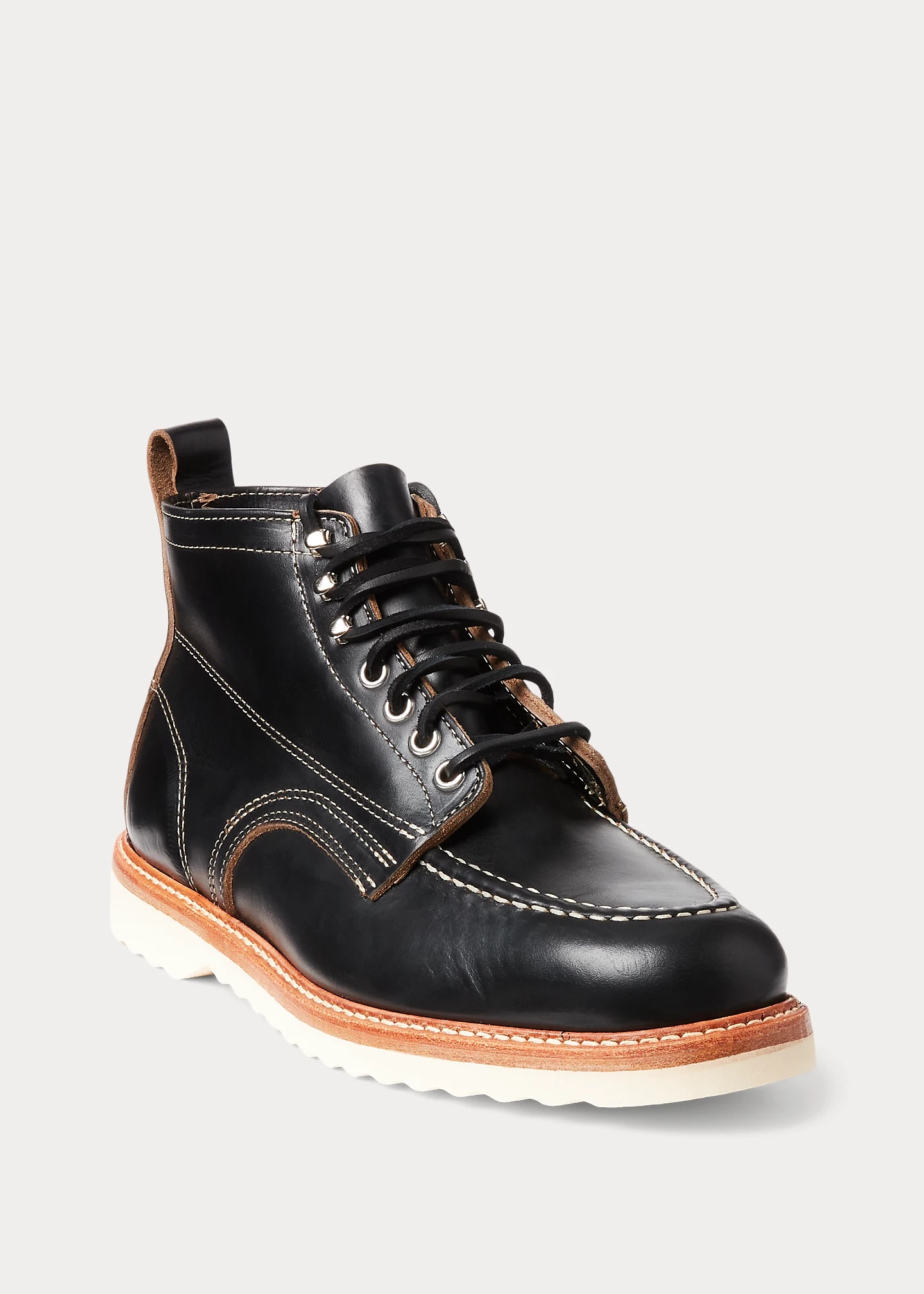Leather Lace-Up Boot - 2