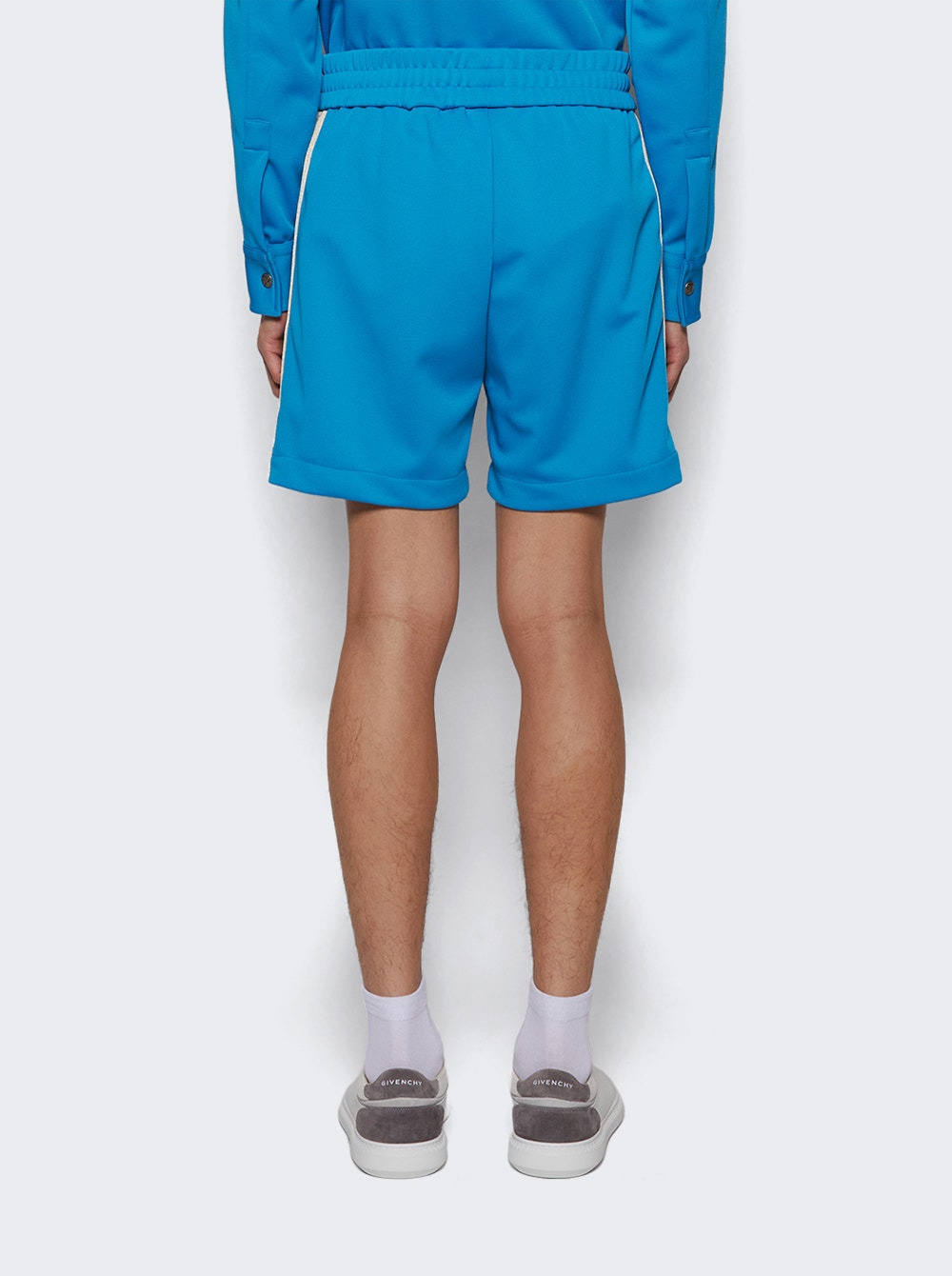 Classic Logo Track Shorts Light Blue - 5
