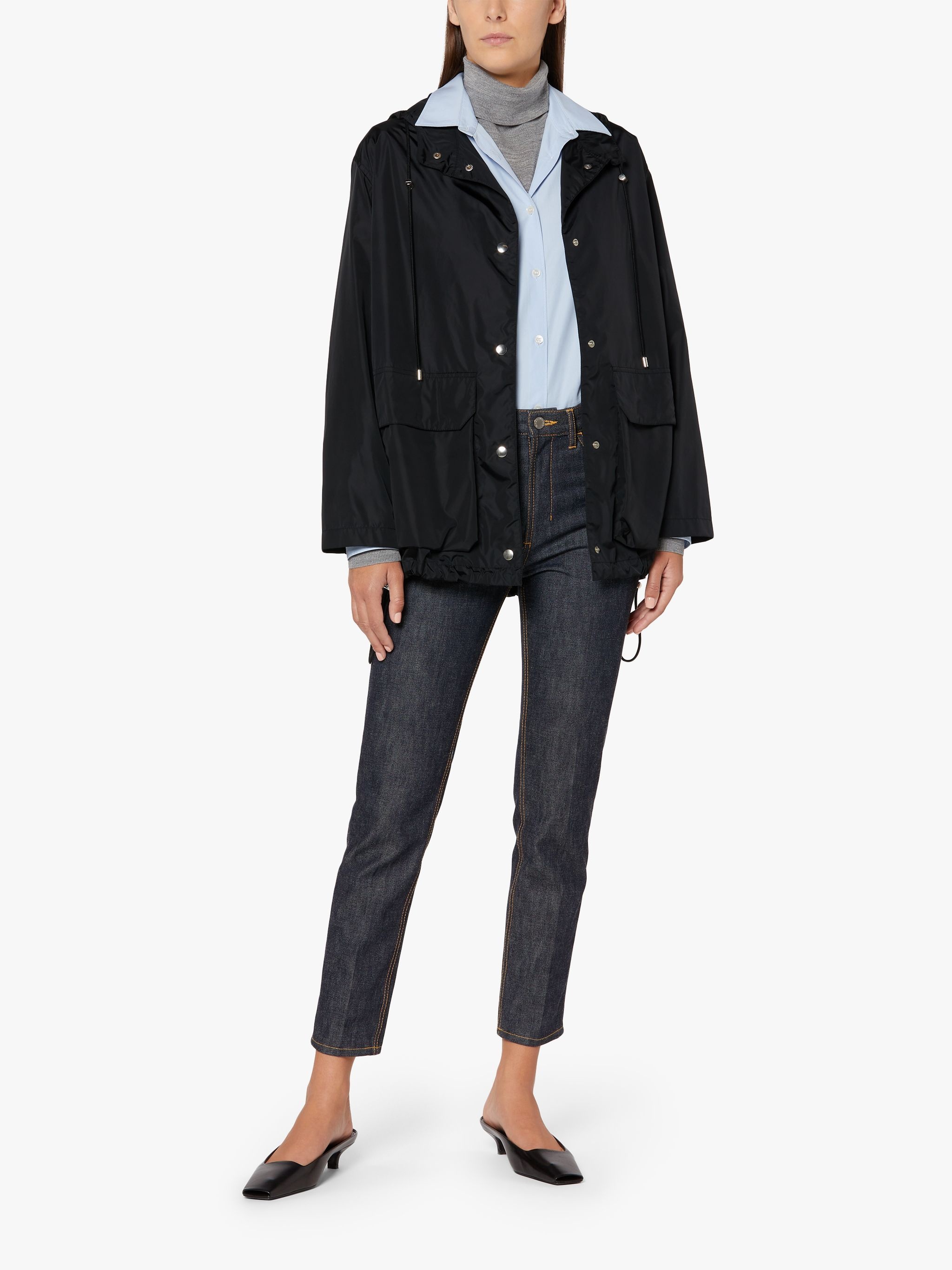 MAISIE BLACK NYLON FIELD JACKET | LMJ-017 - 2