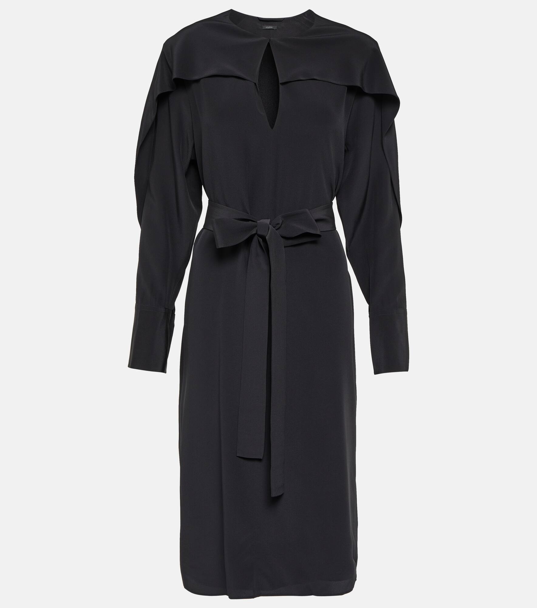 Danville silk crêpe de chine midi dress - 1