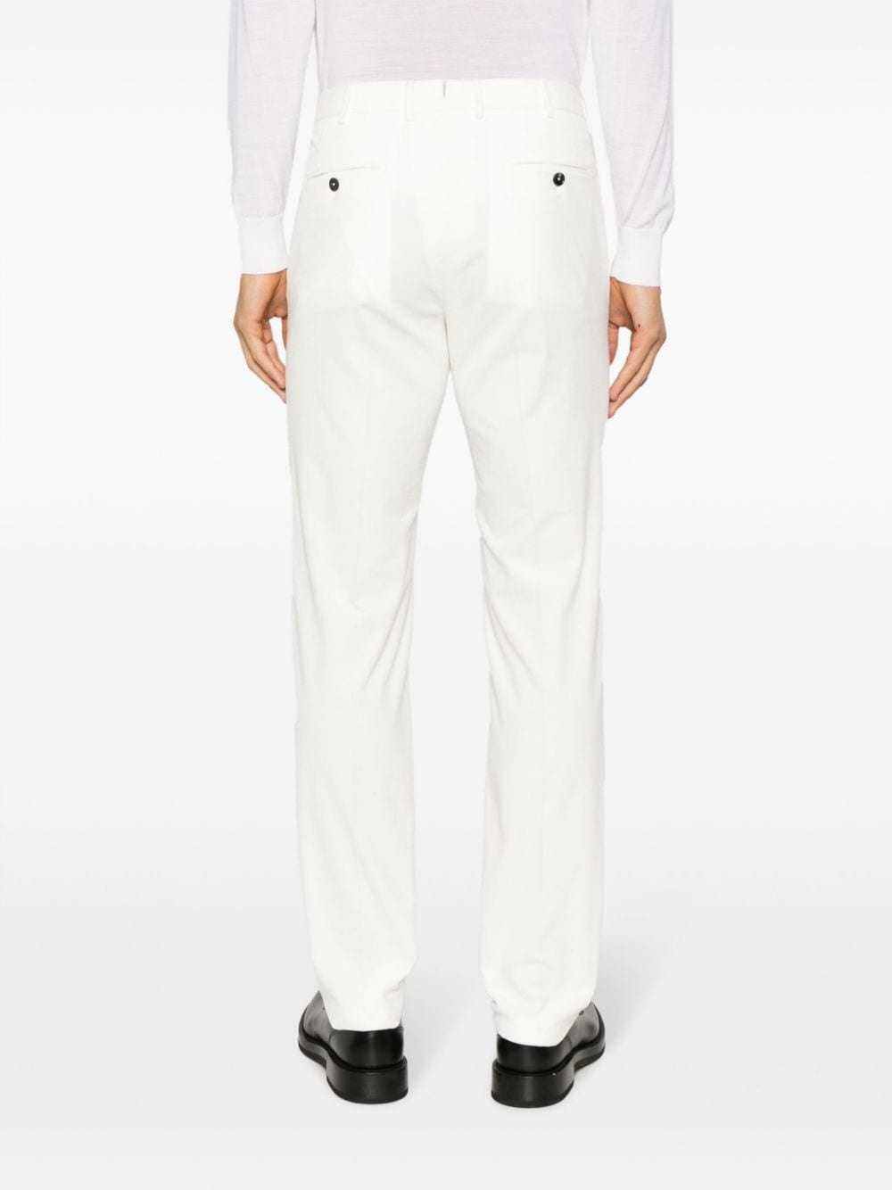 mid-rise straight-leg trousers - 4