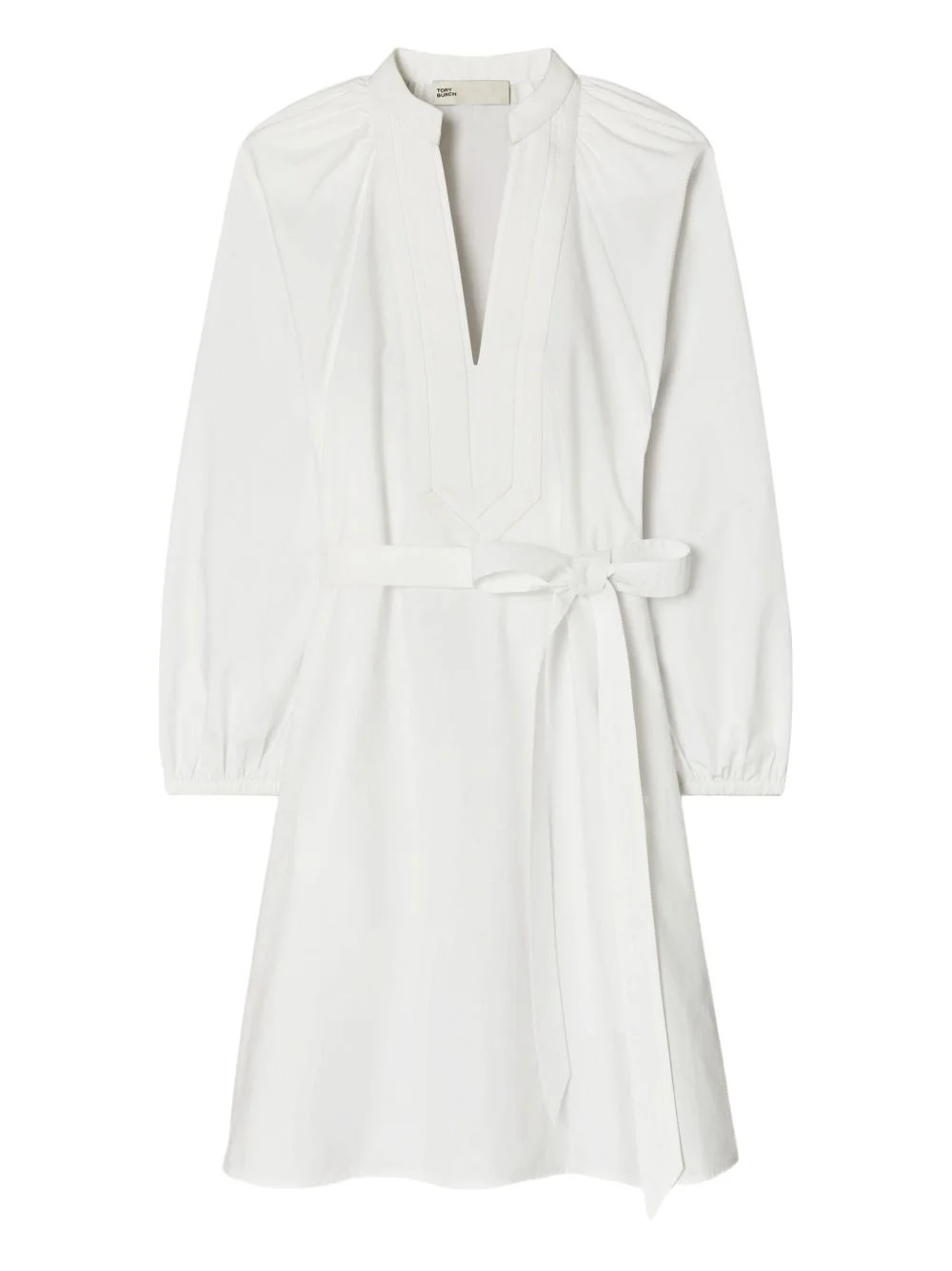collared belted shirt dress - 1
