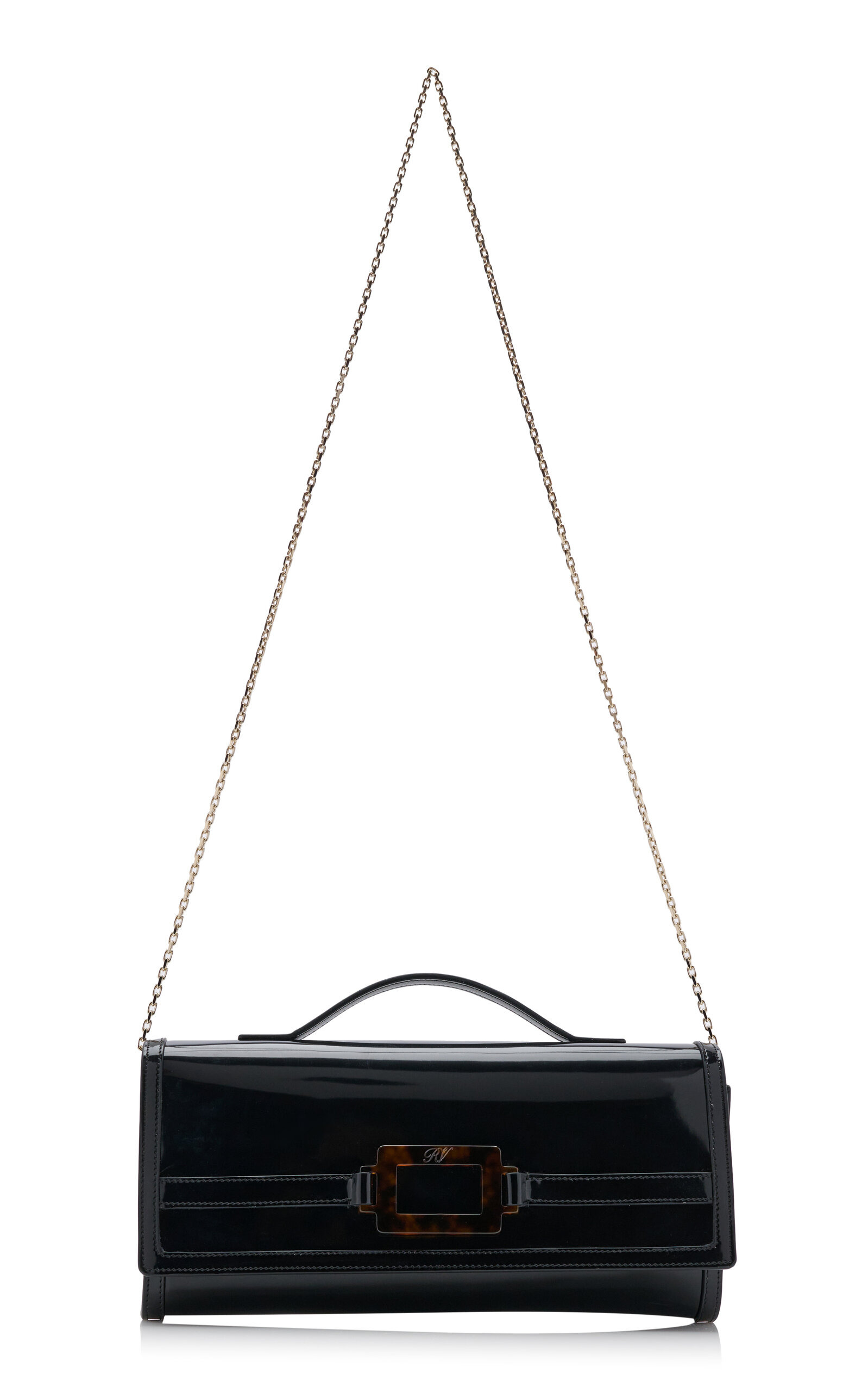 Belle Vivier Leather Clutch black - 3