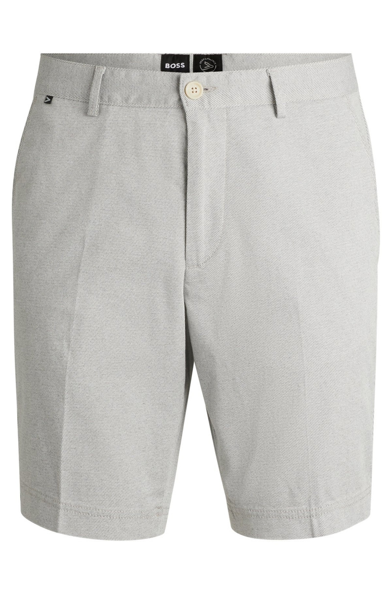 SLIM-FIT SHORTS IN MELANGE TWILL 1