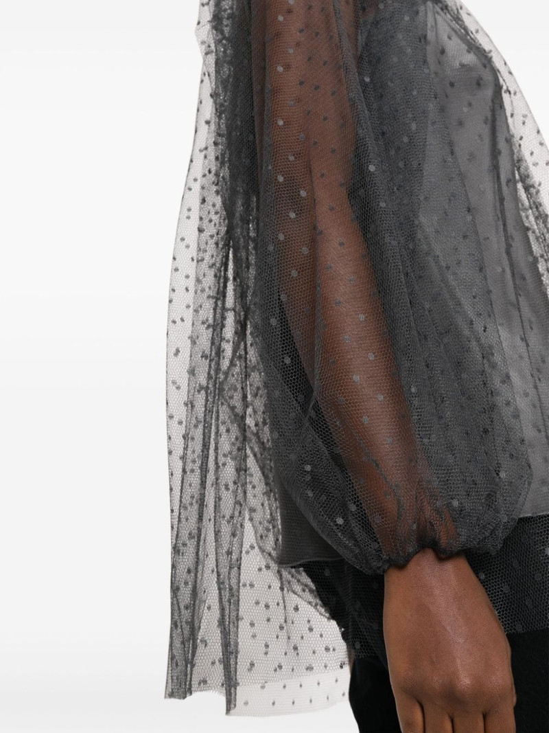 polka-dot tulle blouse 5