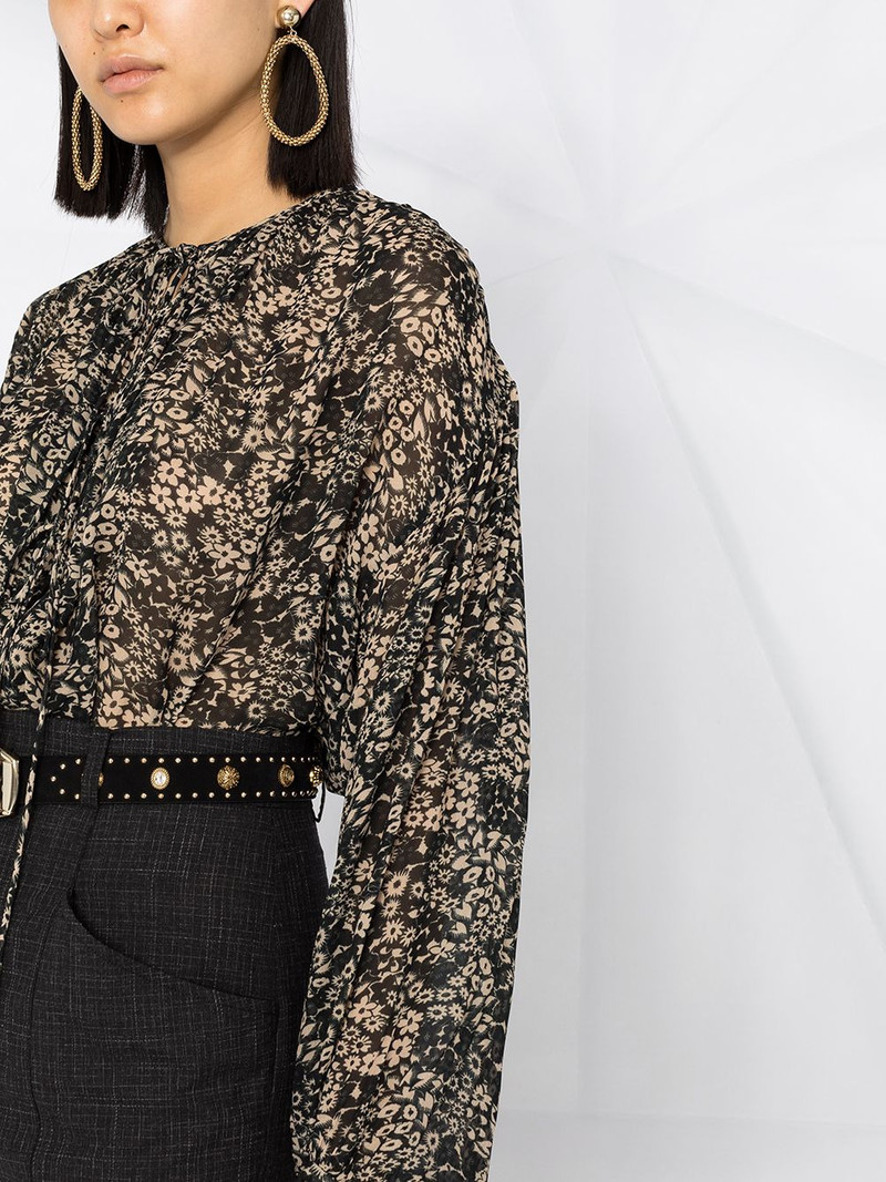 Liliana oversized floral-print blouse 5