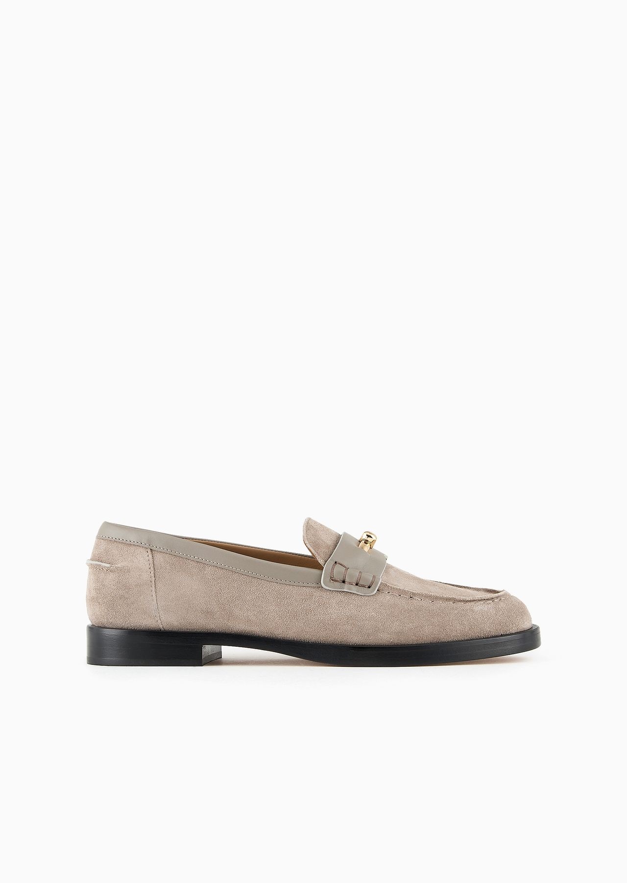 Suede Icon loafers with leather details - 1