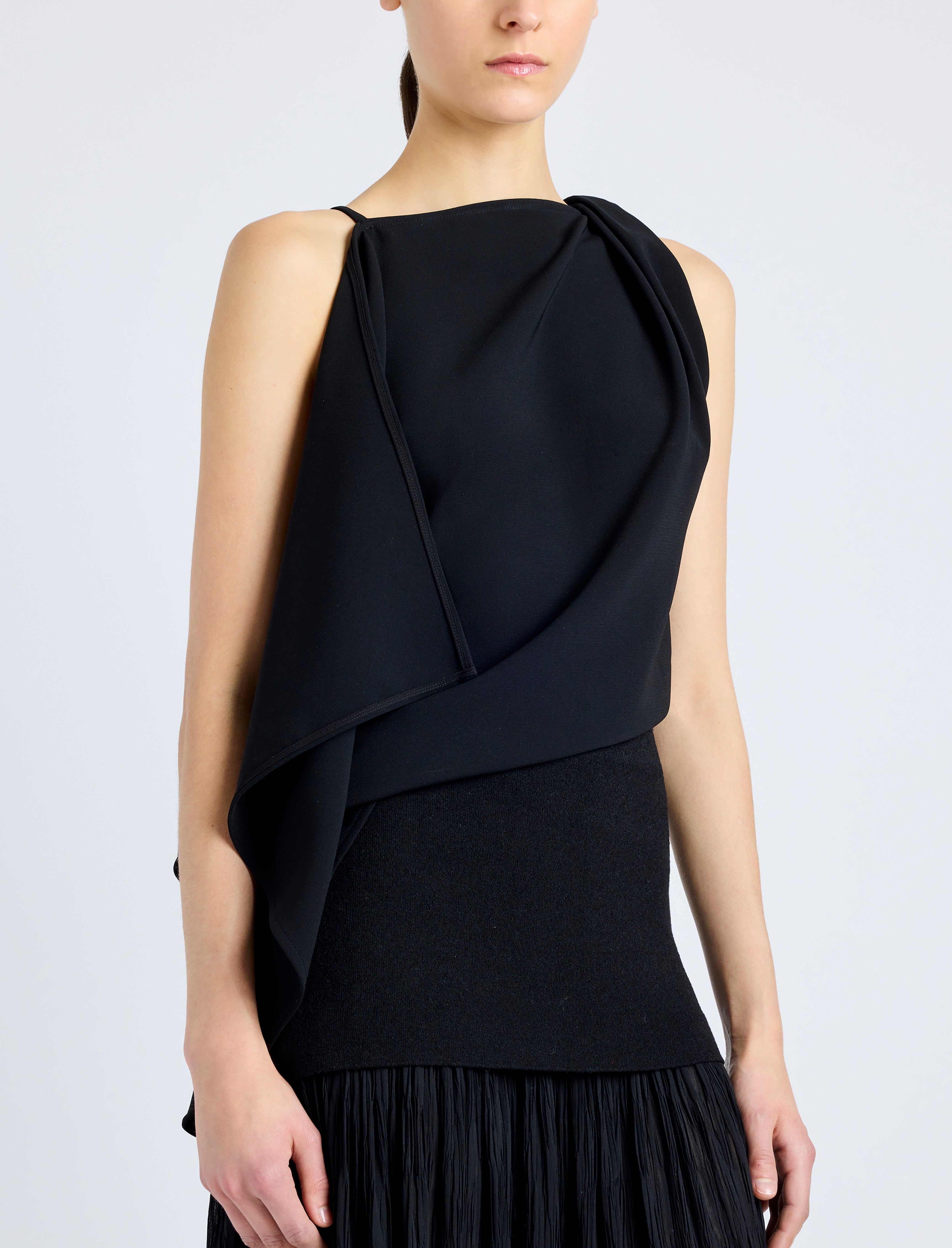 Alyssa Top in Matte Double Crepe - 6