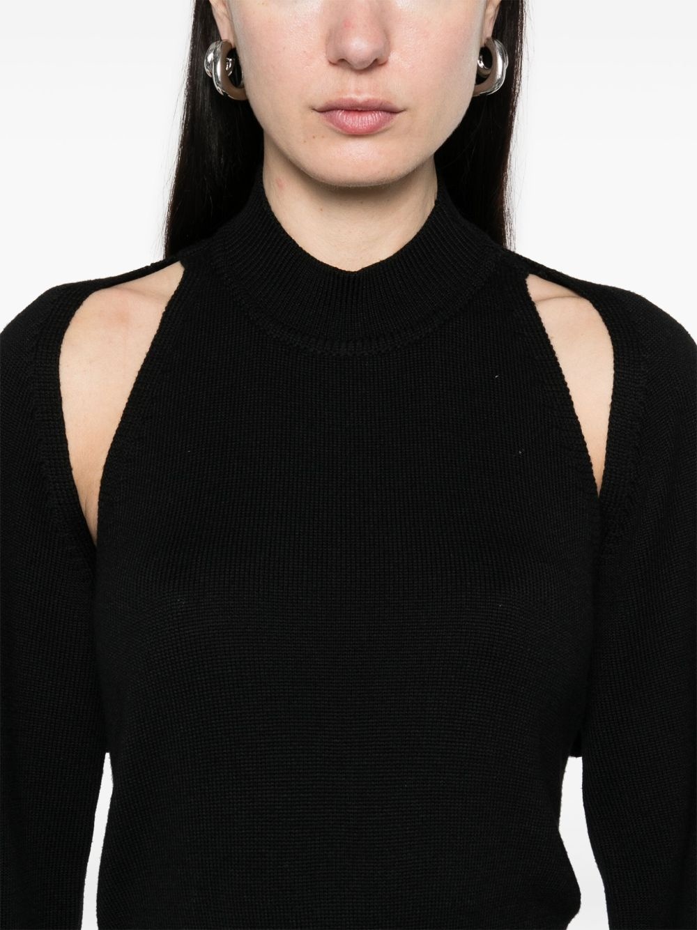 cut-out sweater - 5