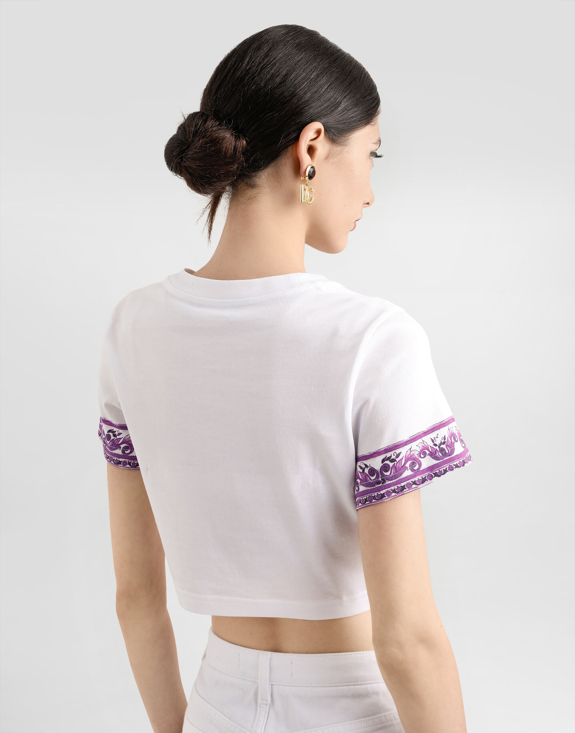Majolica-prints short-sleeved t-shirt - 5