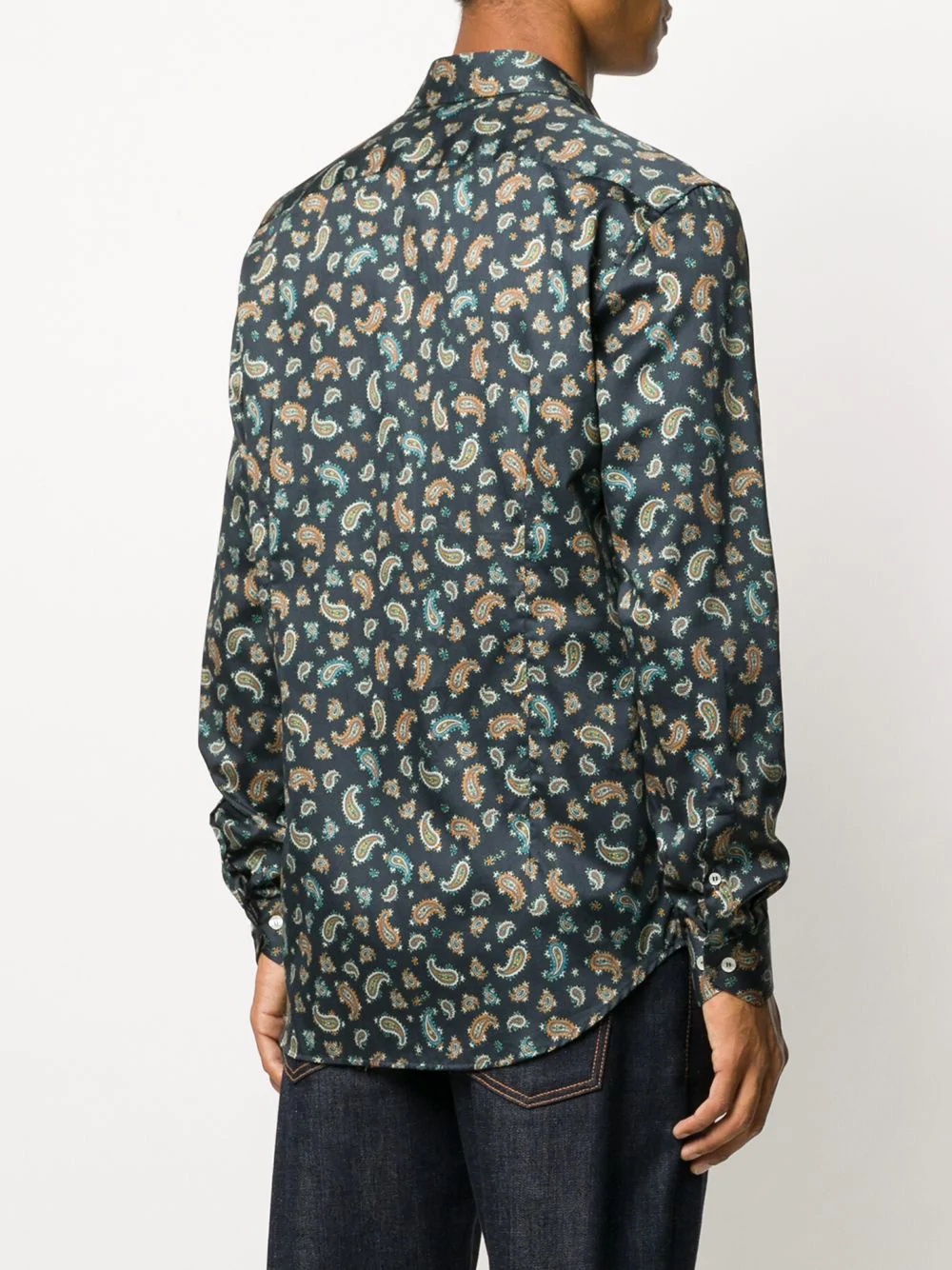 paisley print tailored shirt - 4