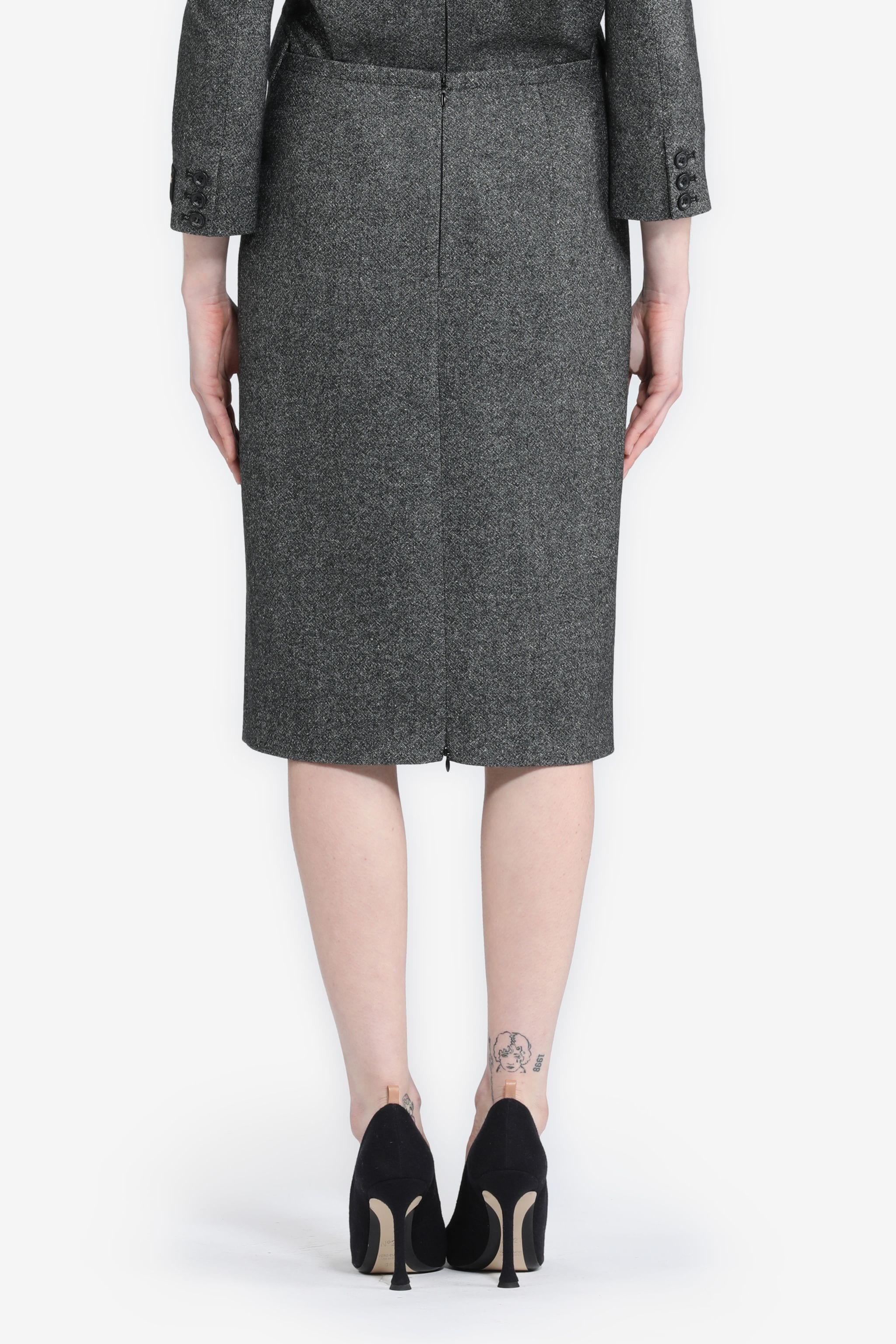 PENCIL MIDI SKIRT - 2