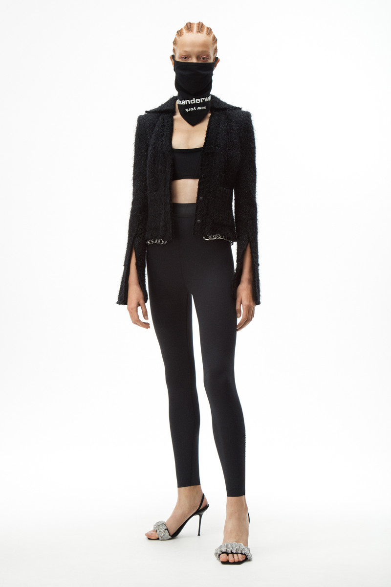 Alexander Wang COMPACT LOGO LEGGING IN STRETCH KNIT outlook