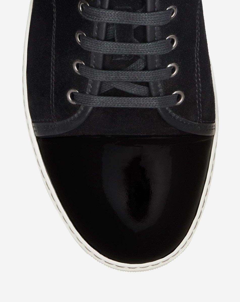 DBB1 SUEDE AND PATENT LEATHER SNEAKERS - 4