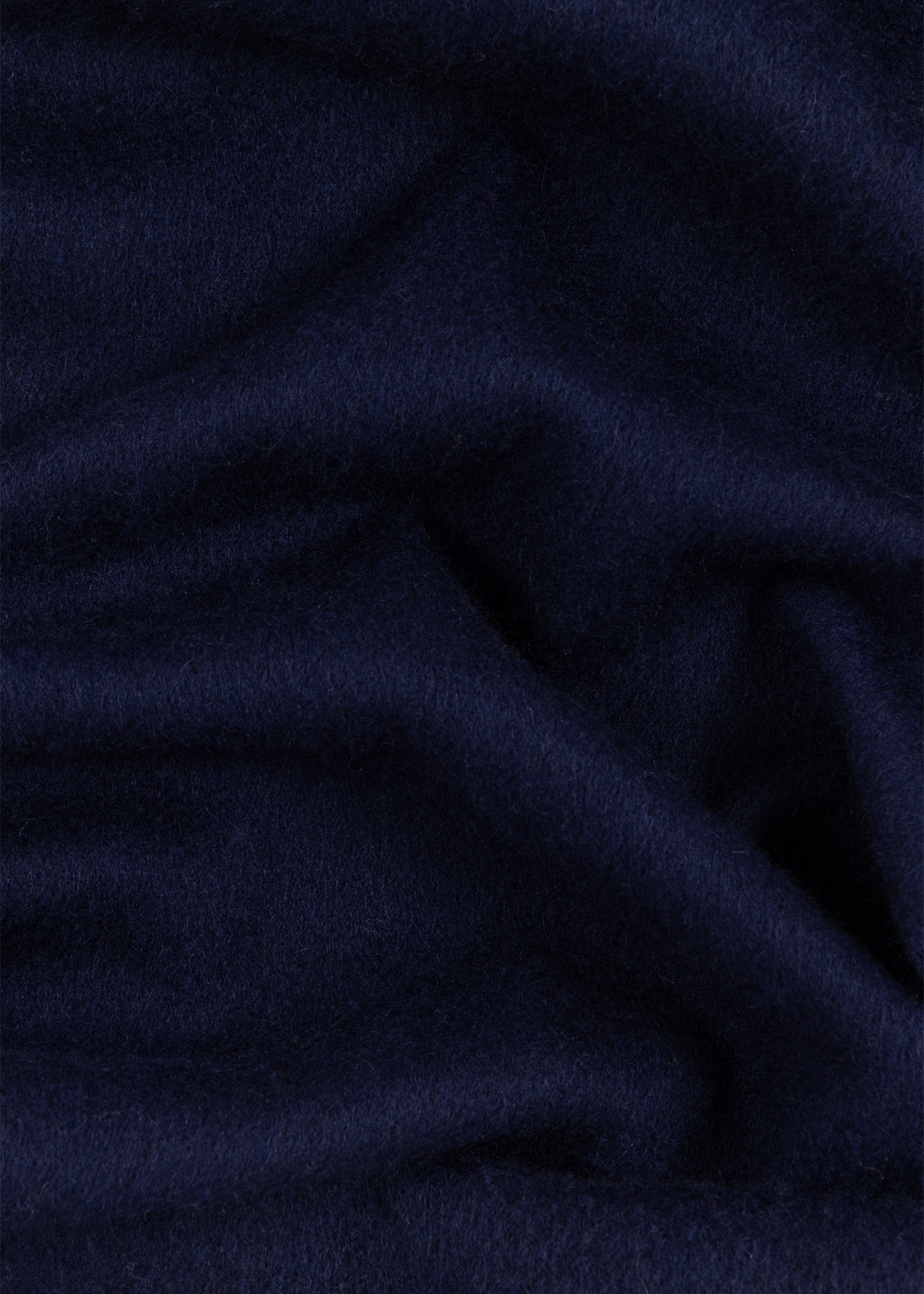 Navy Tonal Embroidered Logo Cashmere Scarf - 2
