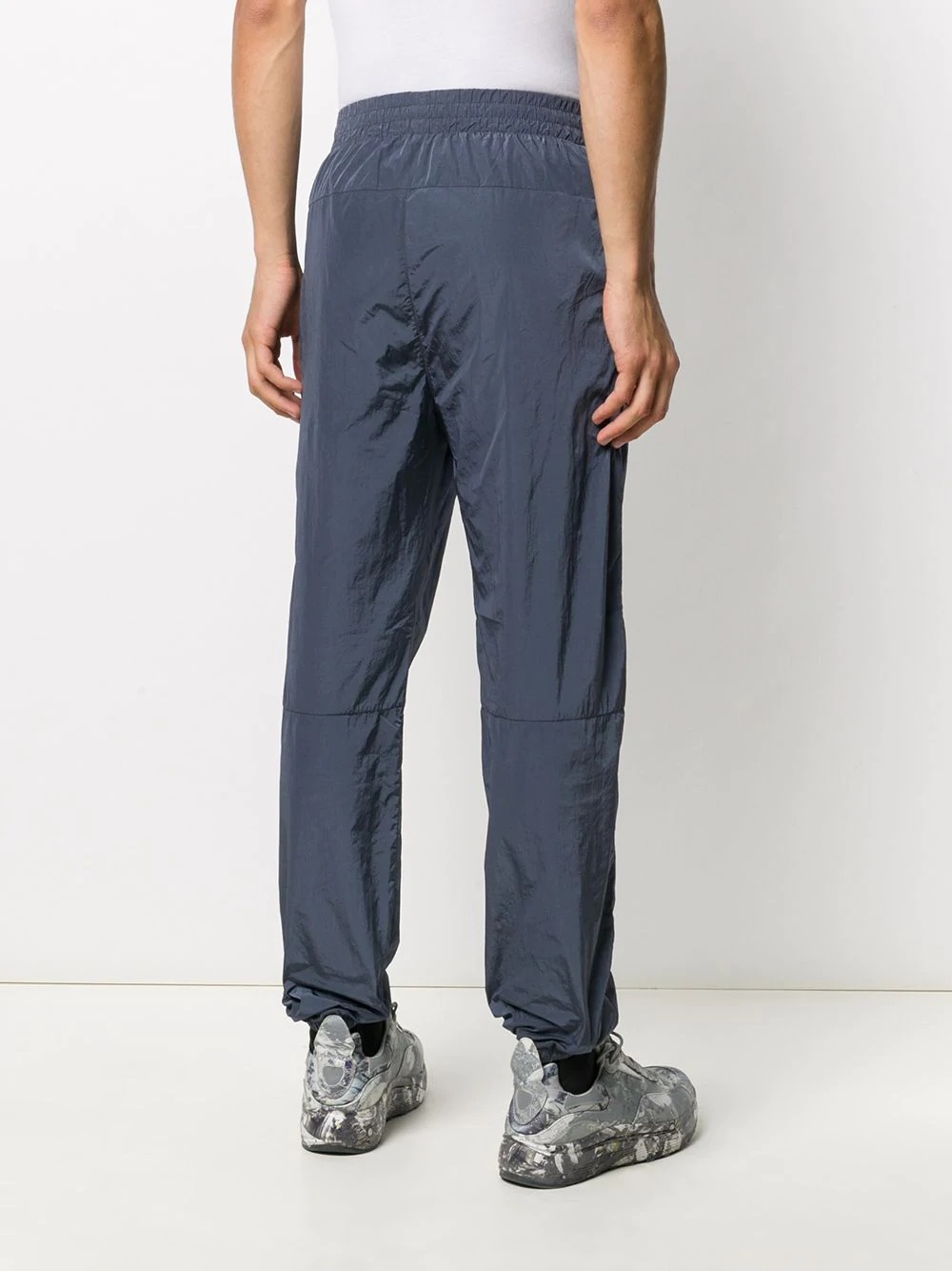 straight-leg shell track trousers - 4