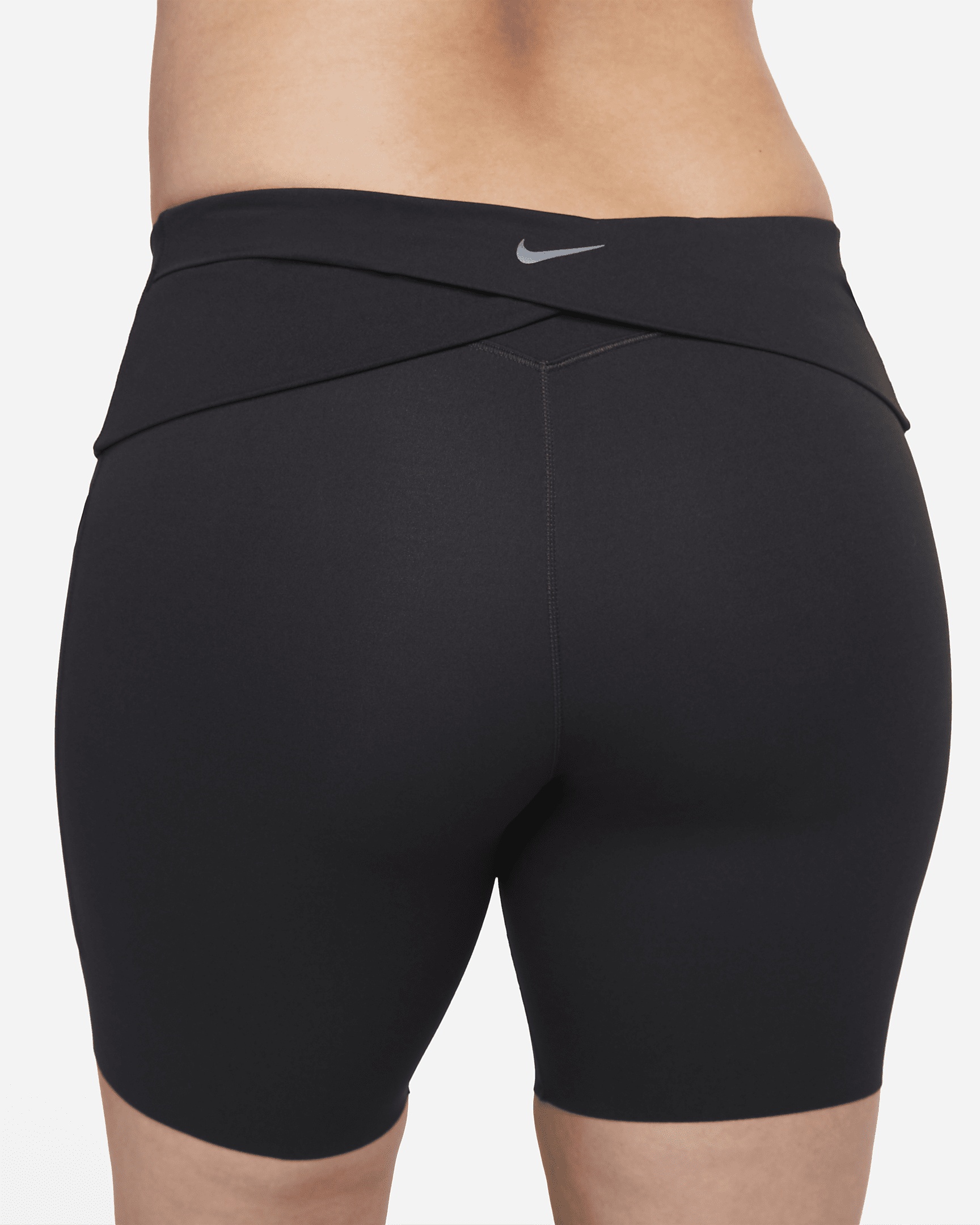 Nike Zenvy (M) Women's Gentle-Support High-Waisted 8" Biker Shorts with Pockets (Maternity) - 8