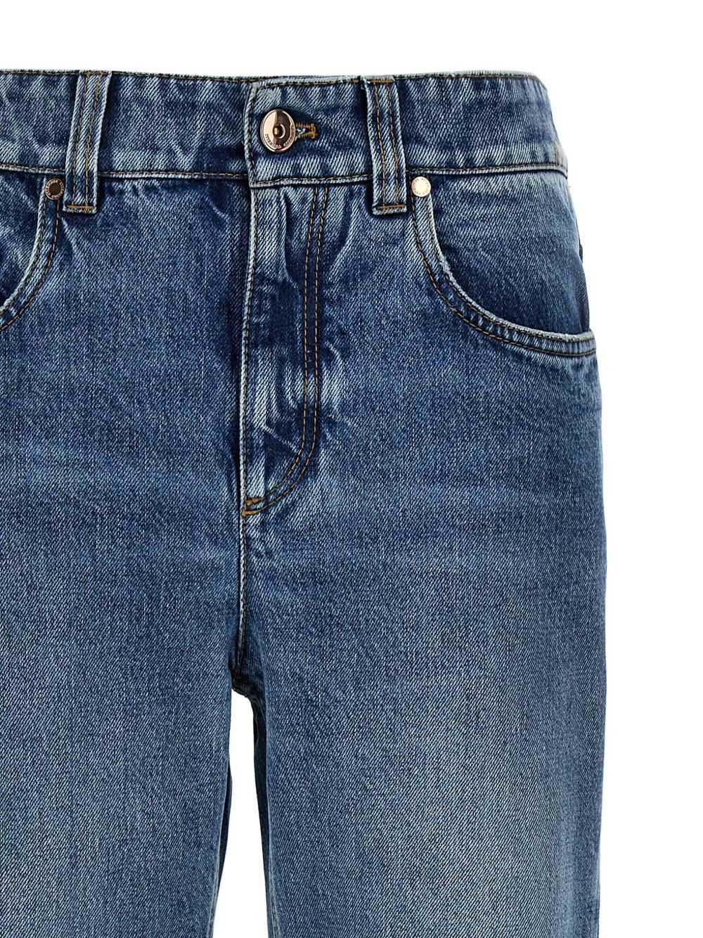 Monili-embellished straight-leg jeans - 3