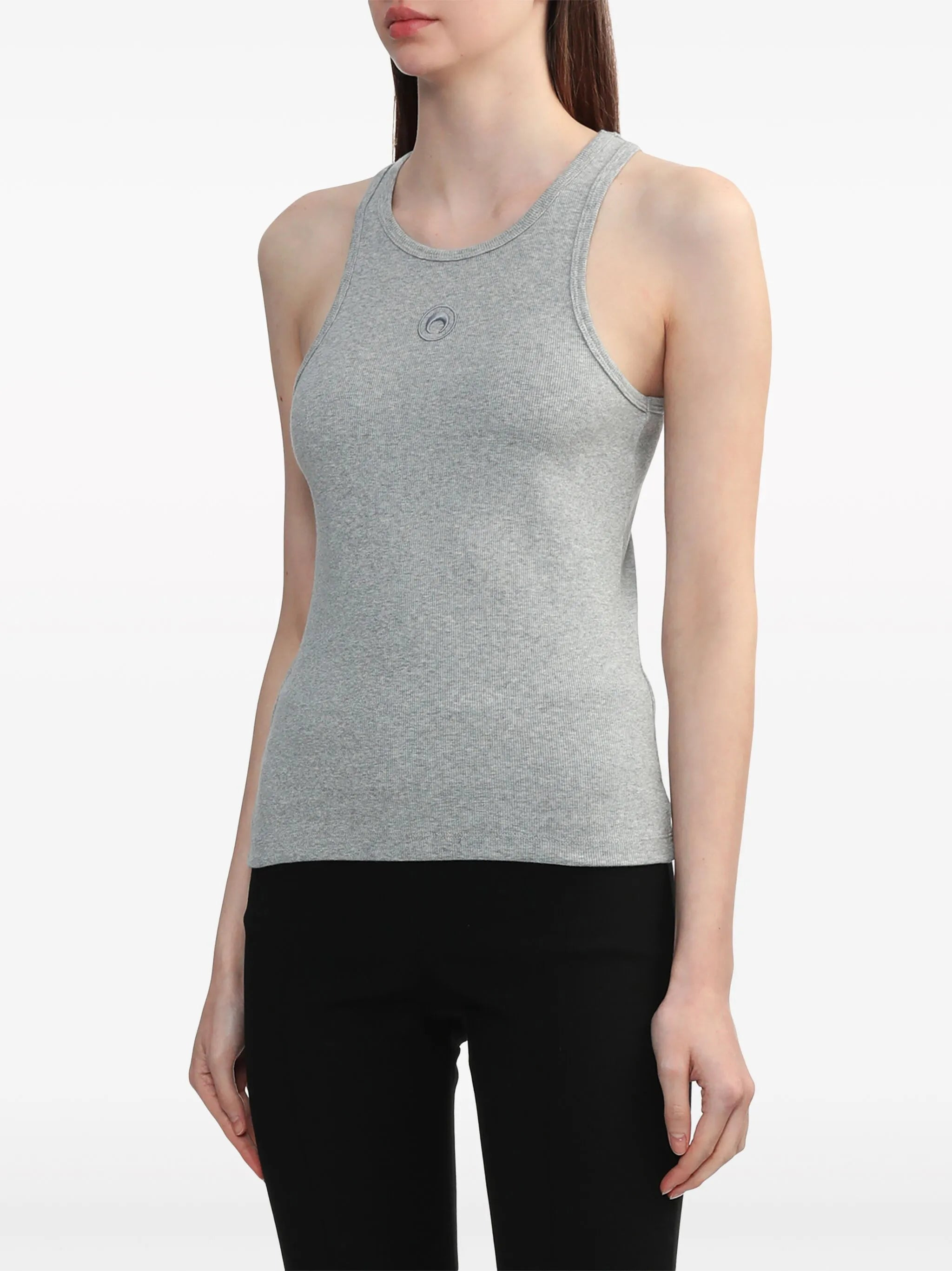 Marine Serre Crescent Moon-embroidered Tank Top - 5