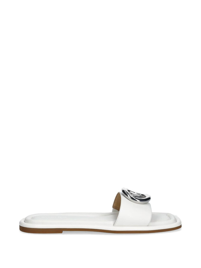 Milan logo-plaque flat sandals 1