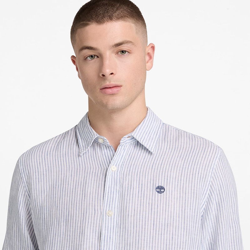 Men's Mill Brook Regular Fit Linen Shirt 4
