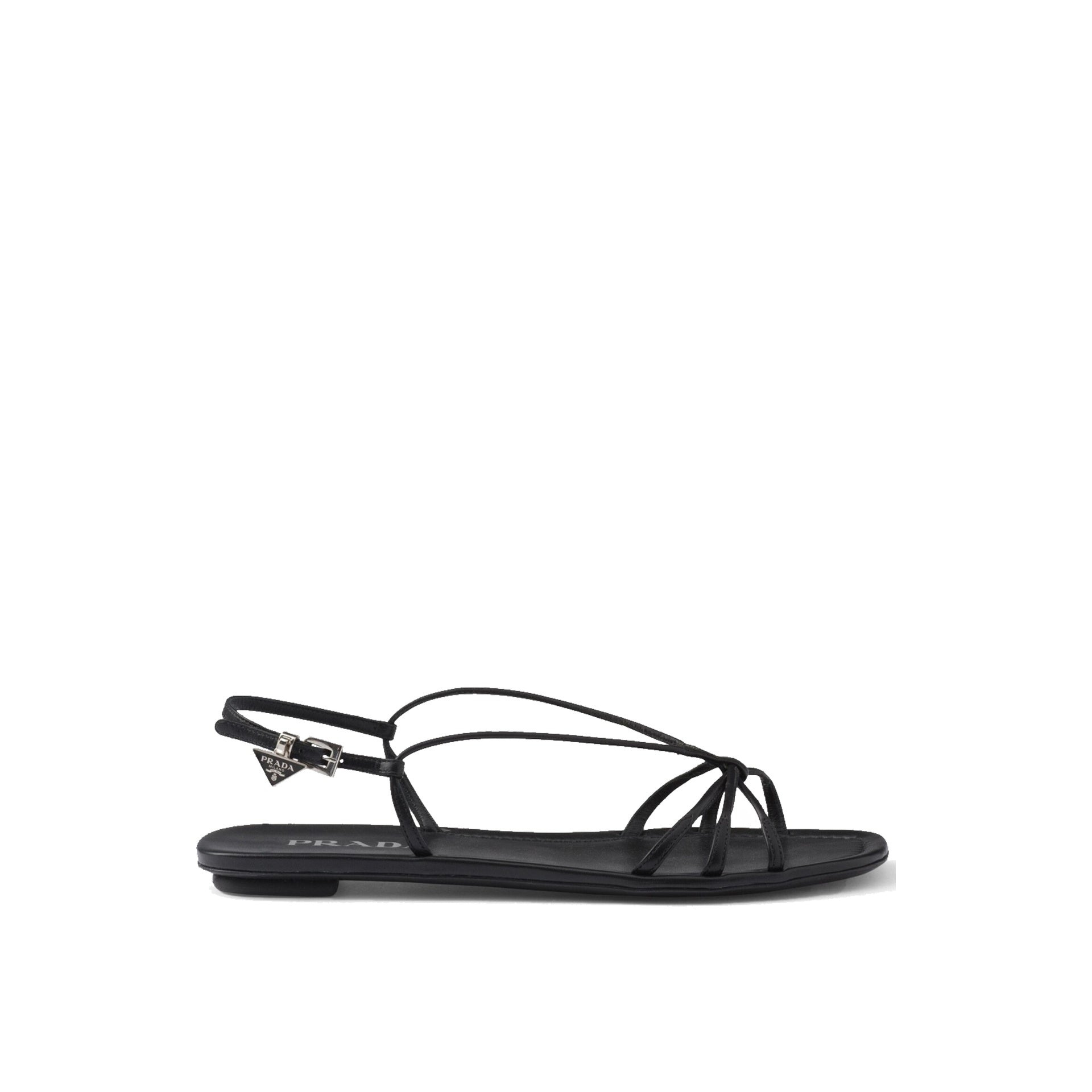 Prada Leather Flat Sandals Women - 5