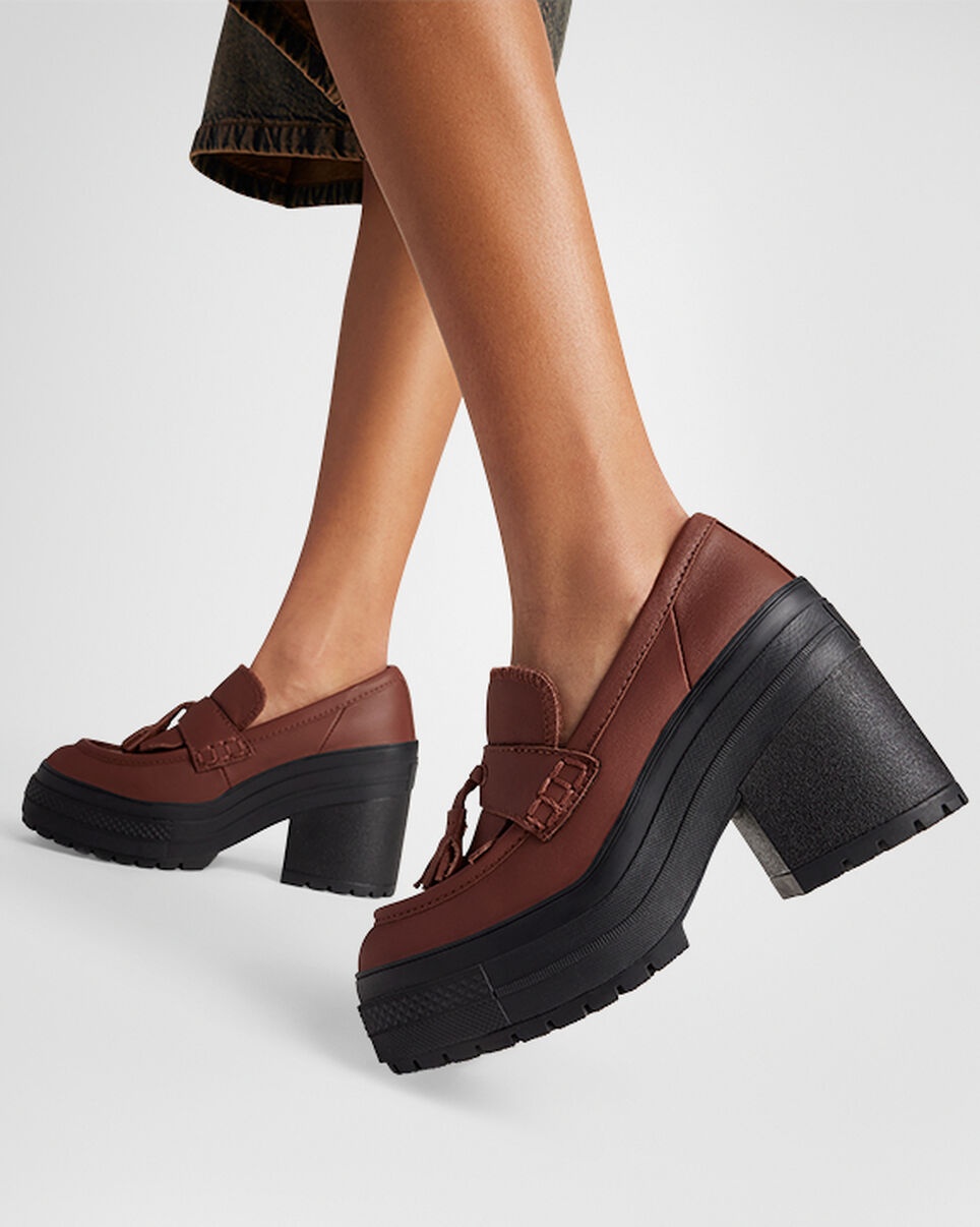 Chuck 70 De Luxe Heel Loafer Platform Leather - 10