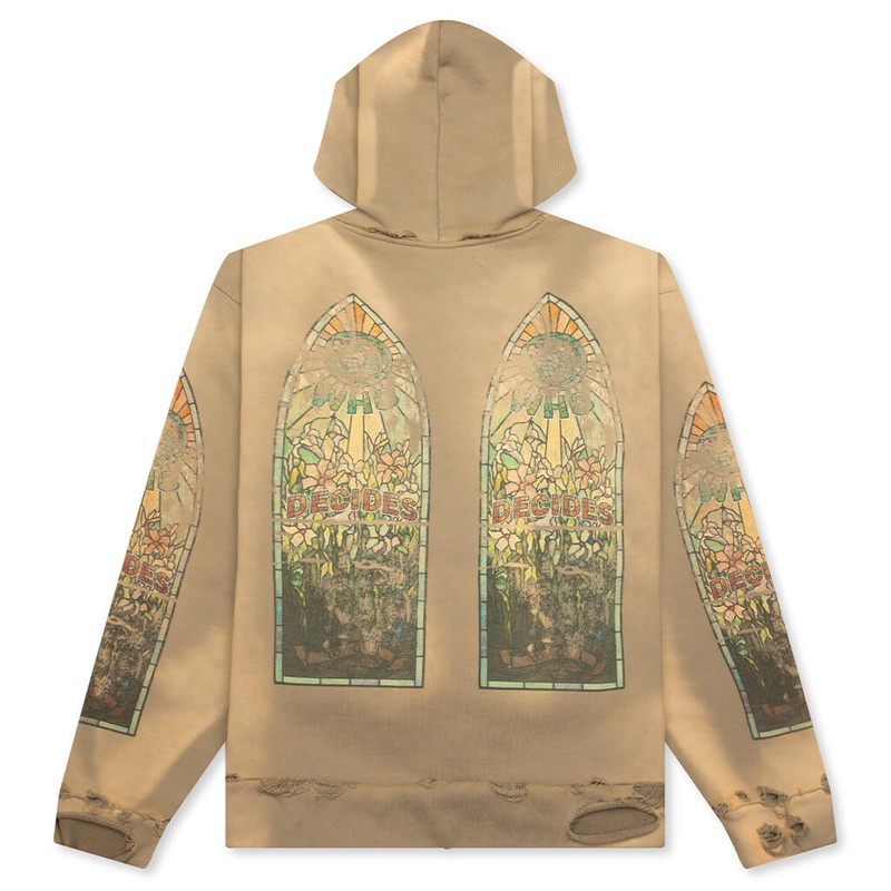 WHO DECIDES WAR FADED ZIP UP - VINTAGE GREY outlook