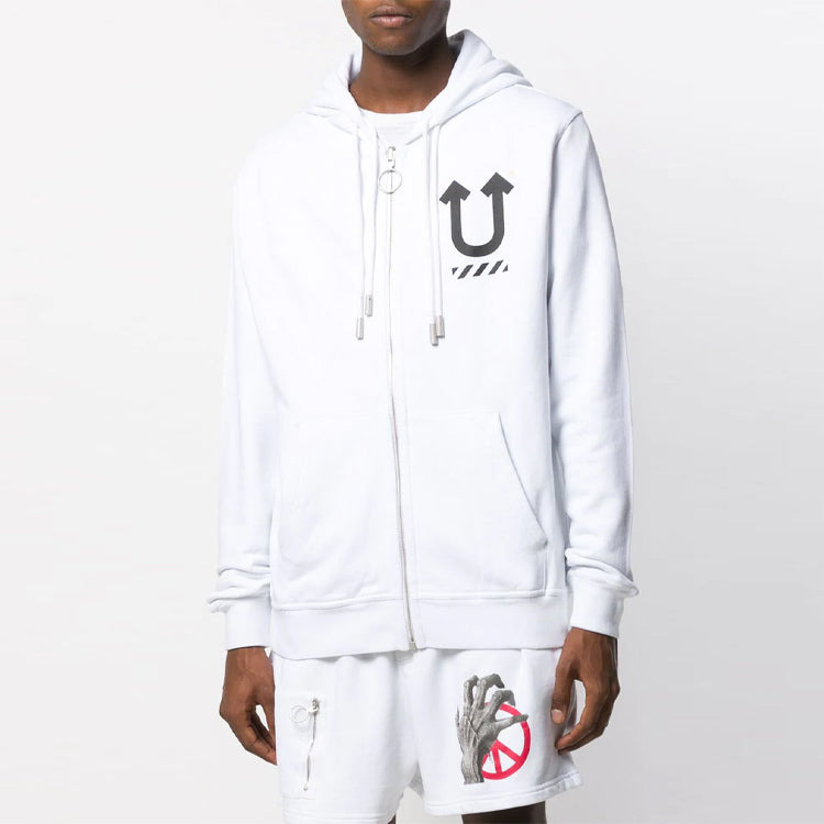 Off-White x UNDERCOVER Crossover Double Sided Logo Printing White OMBE002G197620100188 - 3