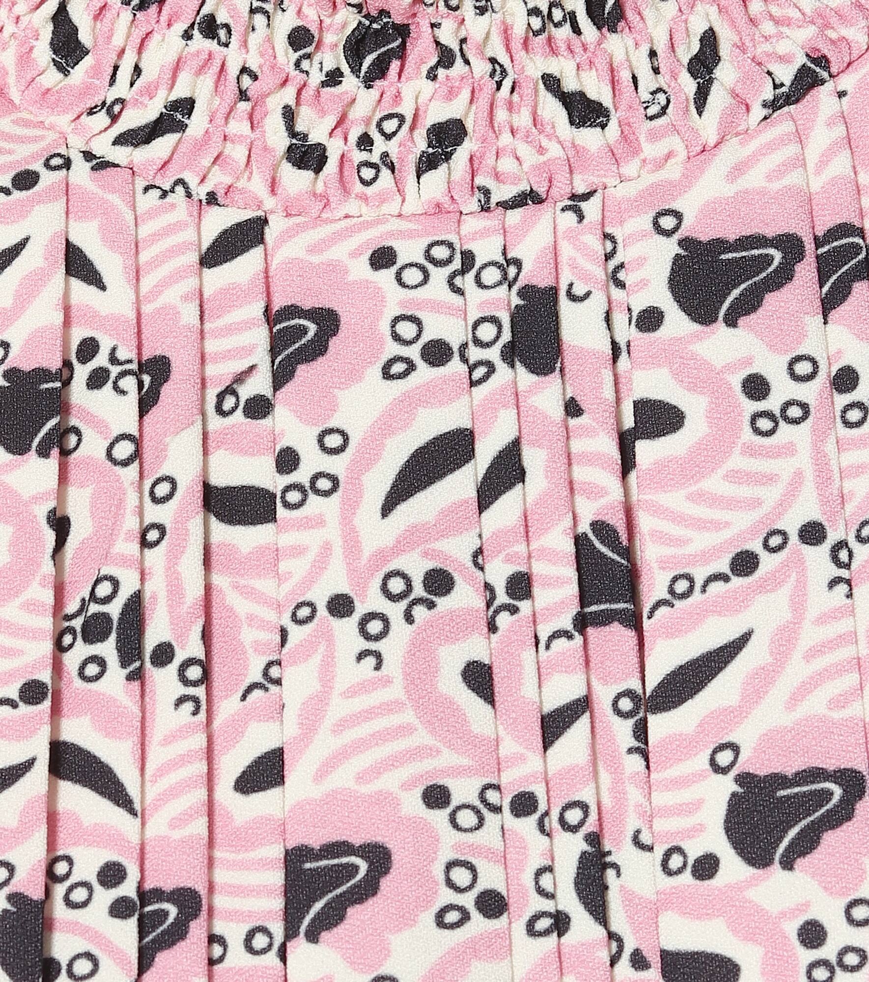 Printed crêpe and cotton blouse - 4