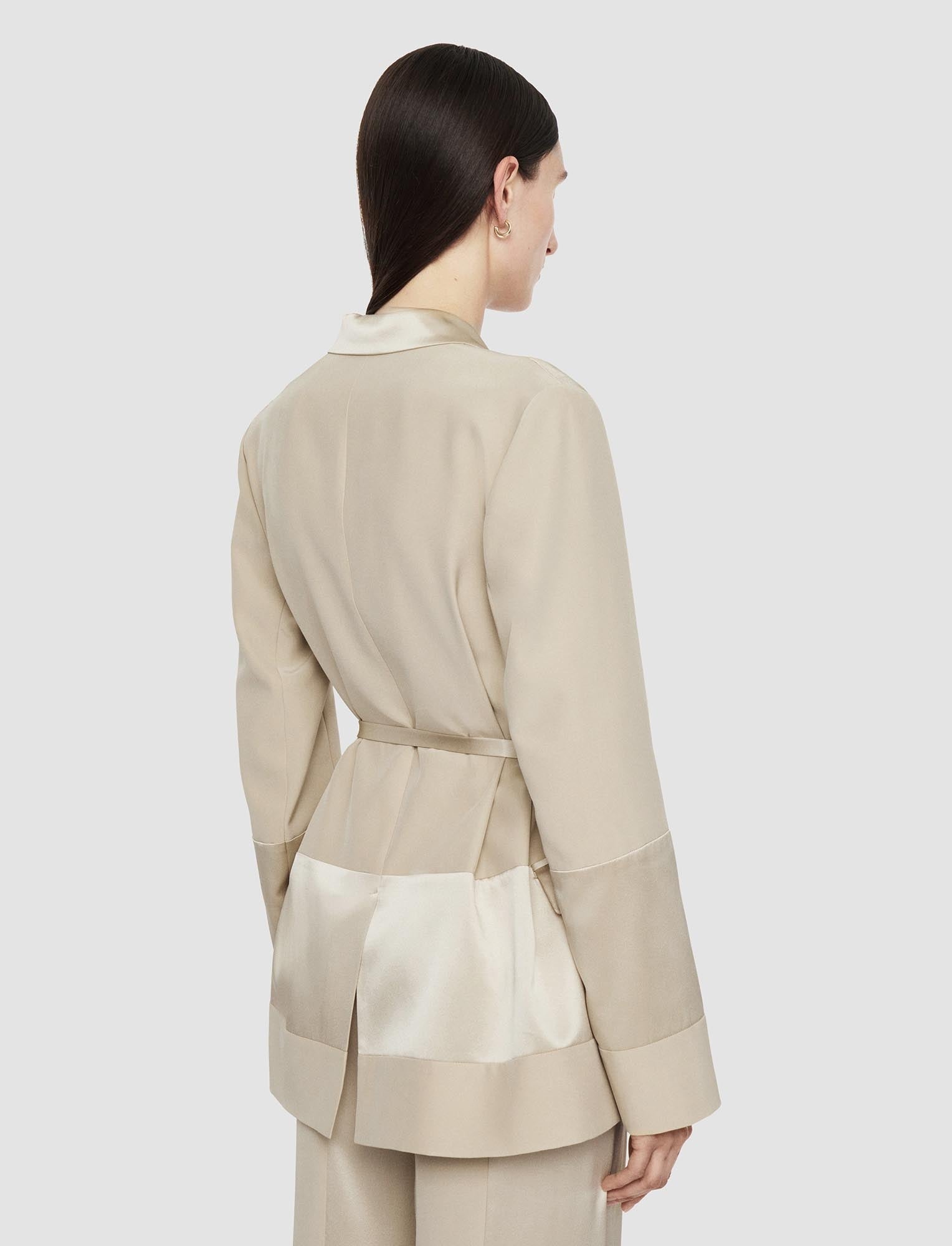 Amelia Shiny Matte Satin Jacket - 4