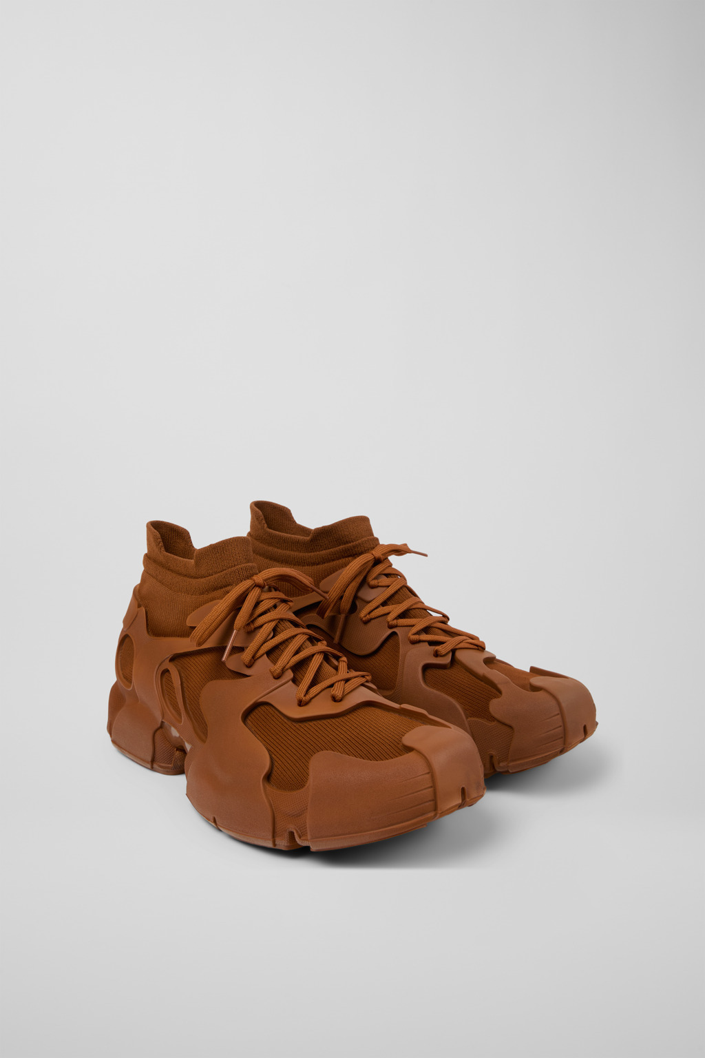 Brown Caged Sneakers - 2