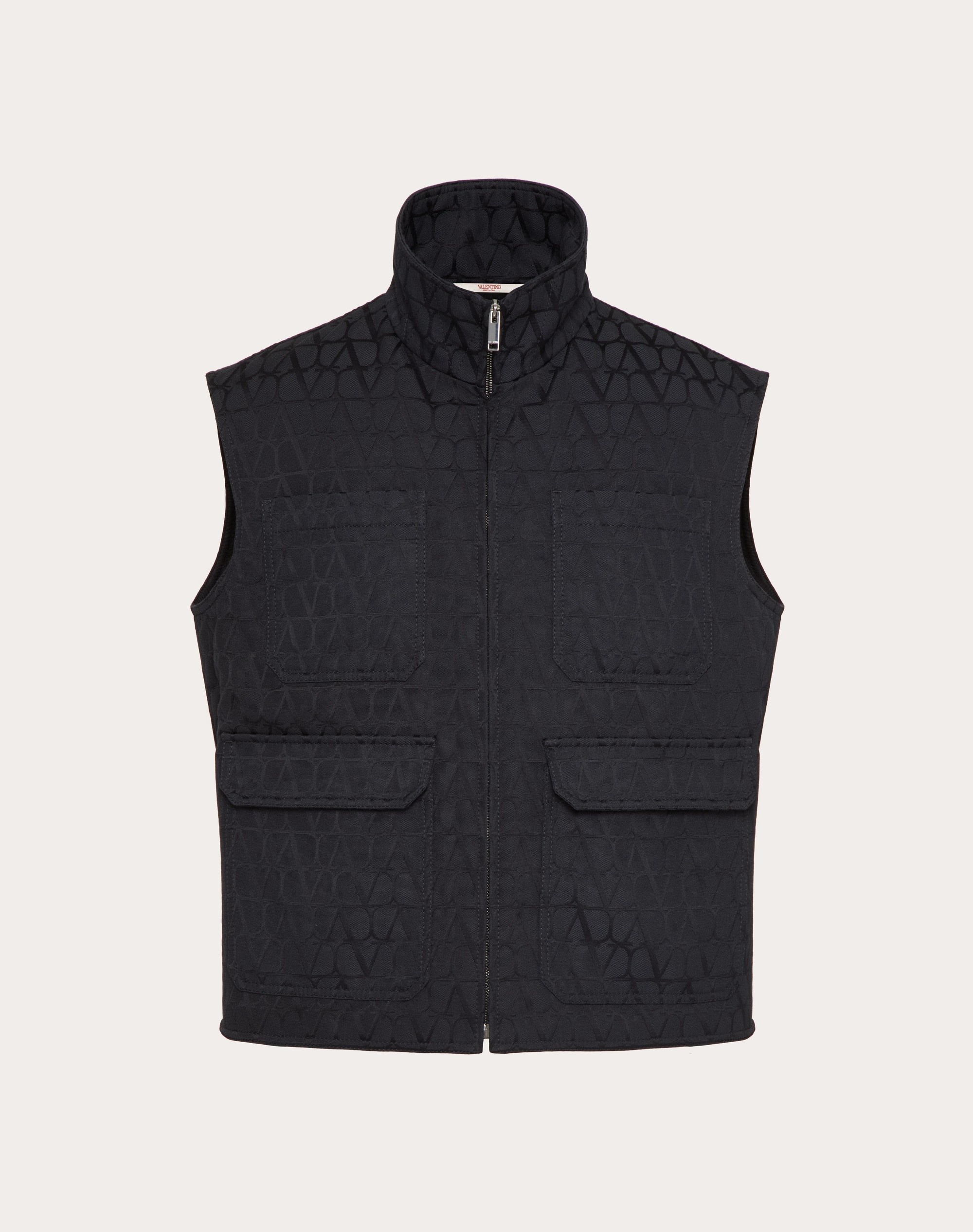 TOILE ICONOGRAPHE PATTERN COTTON CANVAS WAISTCOAT - 1