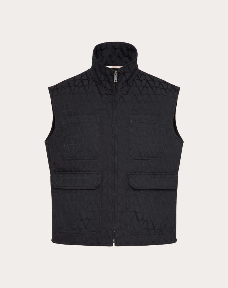 TOILE ICONOGRAPHE PATTERN COTTON CANVAS WAISTCOAT 1
