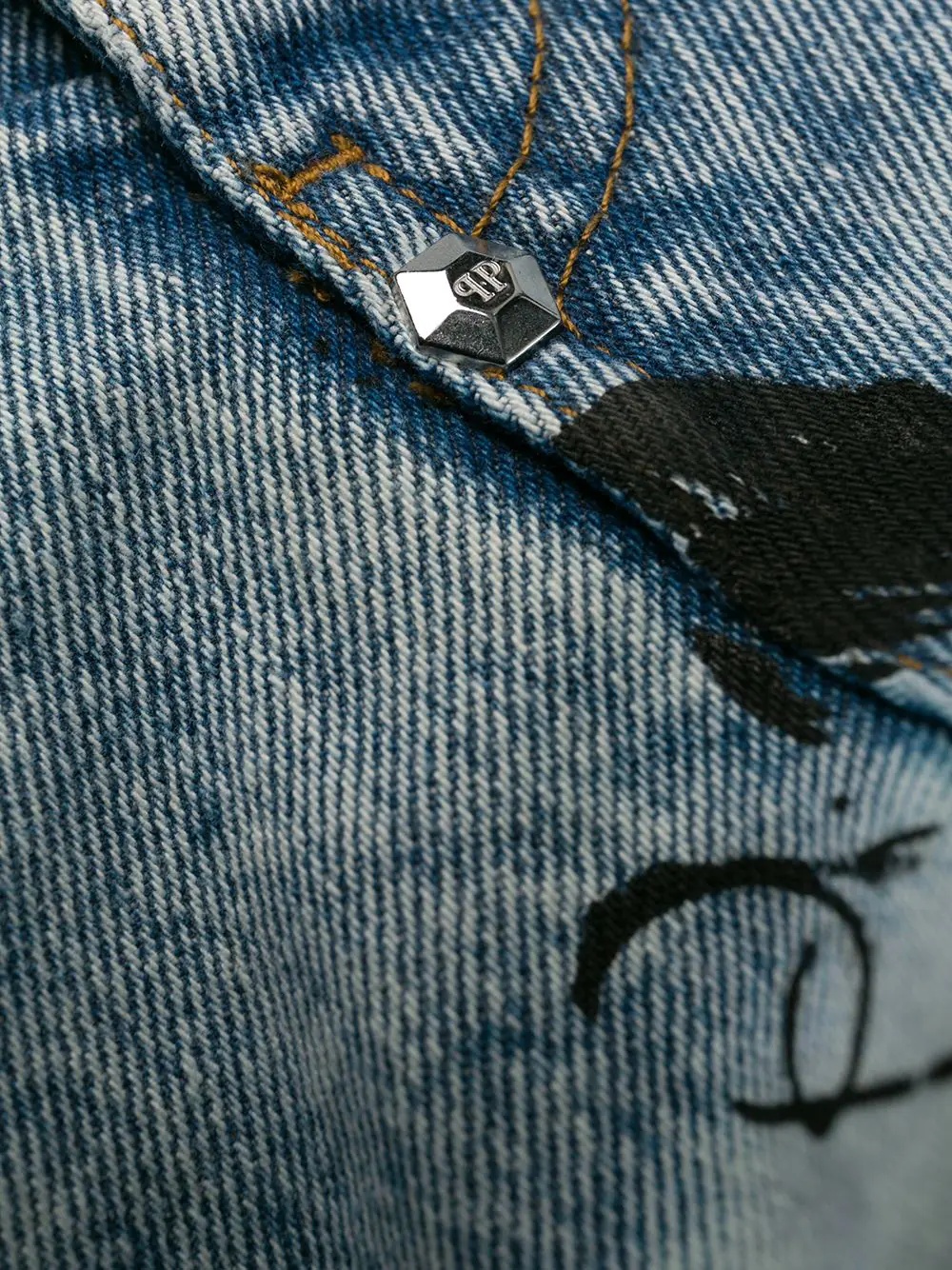 printed boyfriend jeans - 6