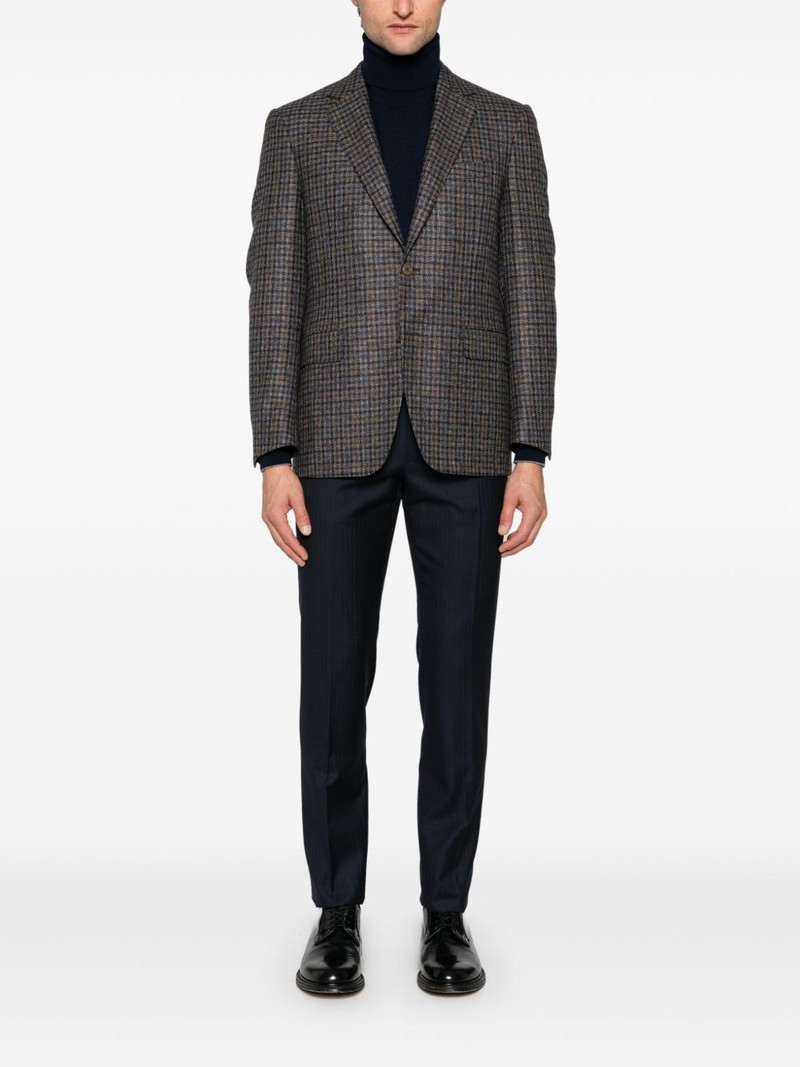 Canali plaid-check blazer outlook