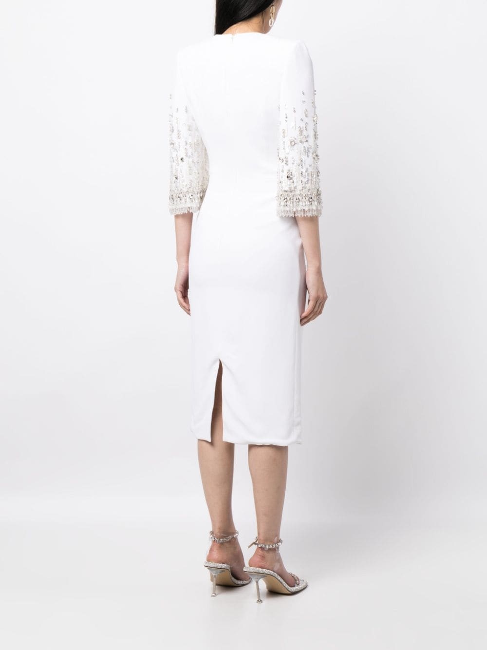 Ebba crystal-embellished midi dress - 4