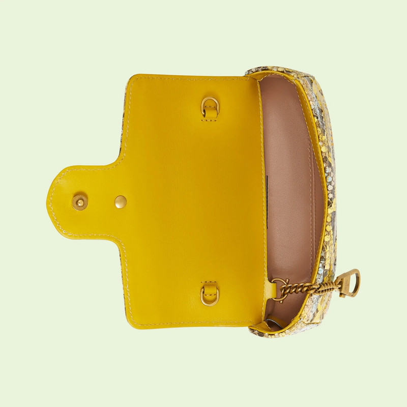 GG Marmont python belt bag 8