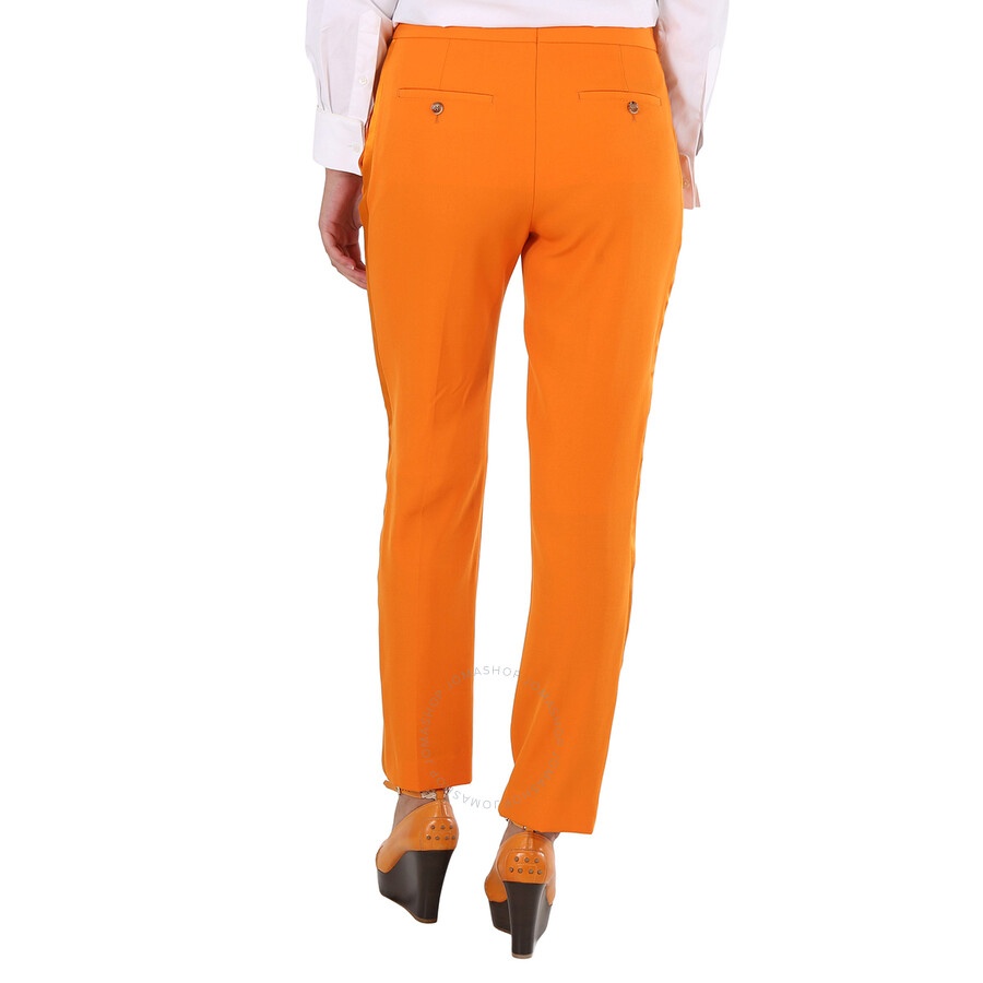 Burberry Ladies Deep Orange Aimi Mid-Rise Tailored Trousers - 3