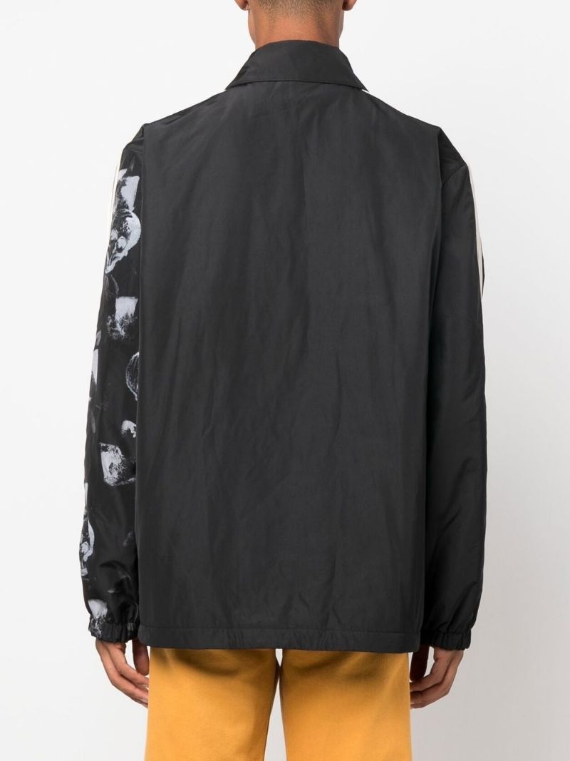 skull-print shirt jacket - 4